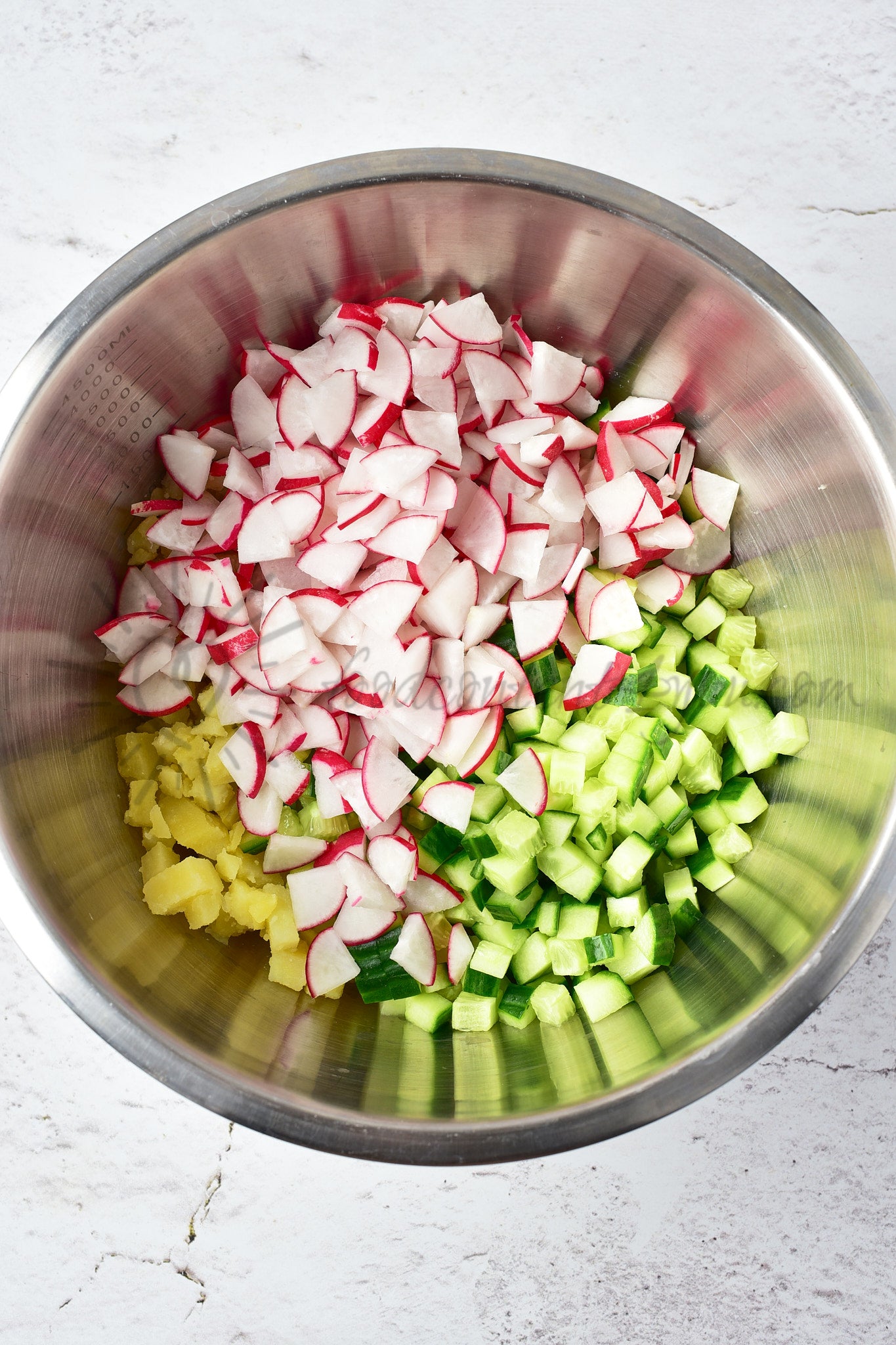 Okroshka (Russian cold soup) - Set 5 of 5