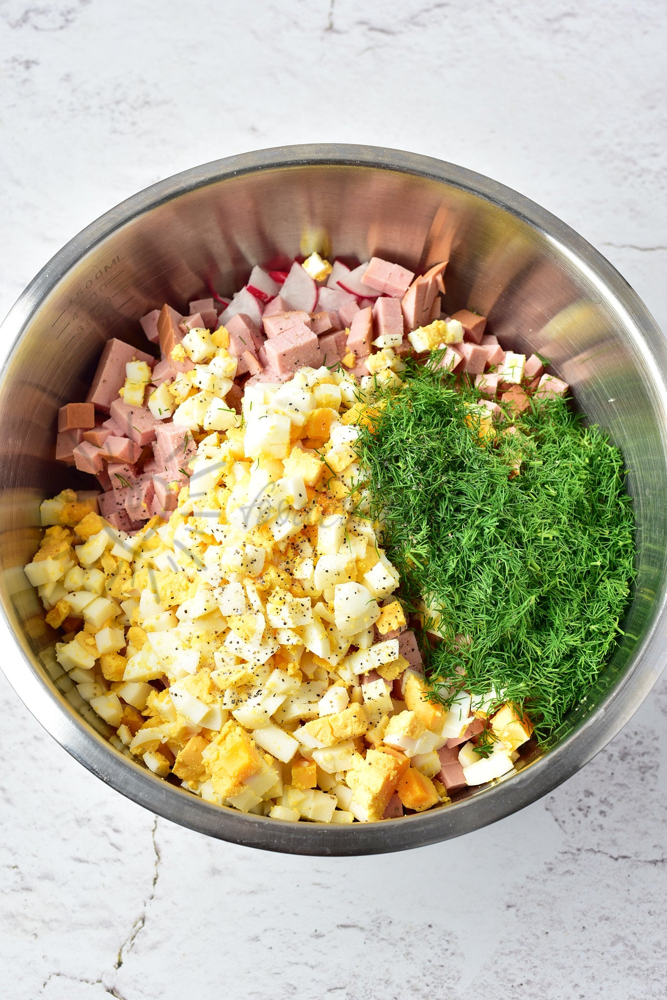 Okroshka (Russian cold soup) - Set 5 of 5