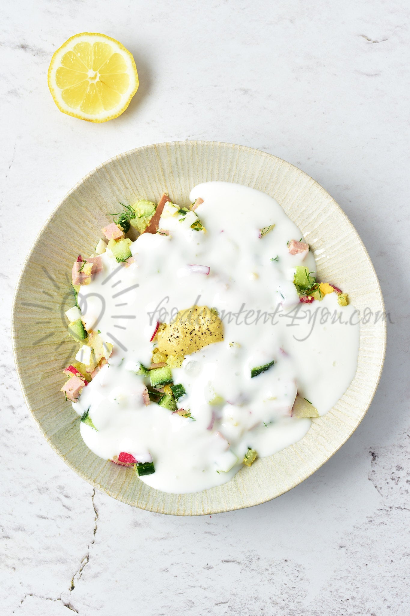 Okroshka (Russian cold soup) - Set 3 of 5