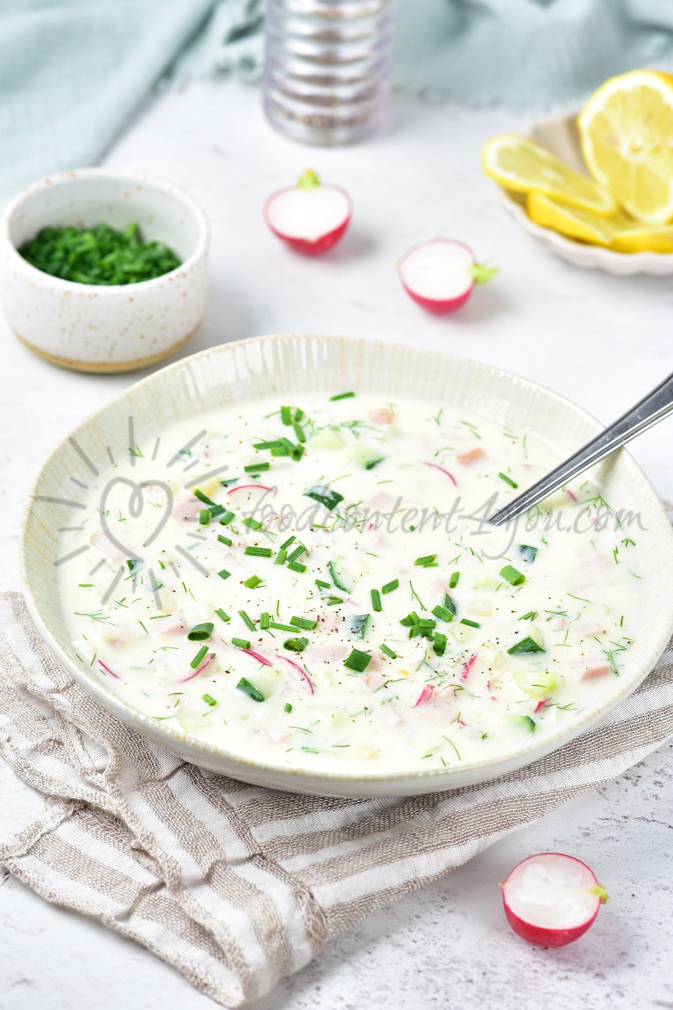 Okroshka (Russian cold soup) - Set 1 of 5