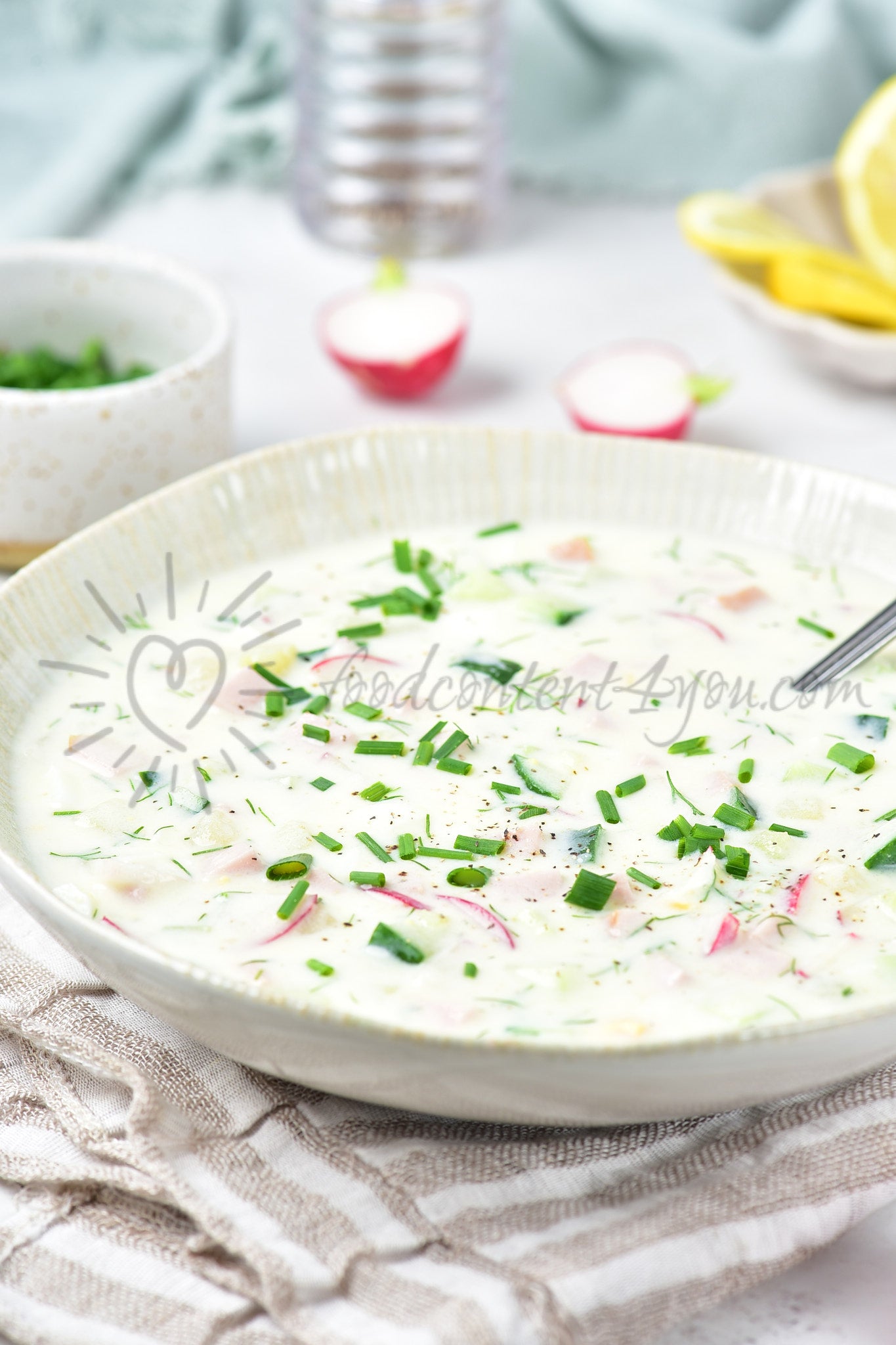 Okroshka (Russian cold soup) - Set 1 of 5