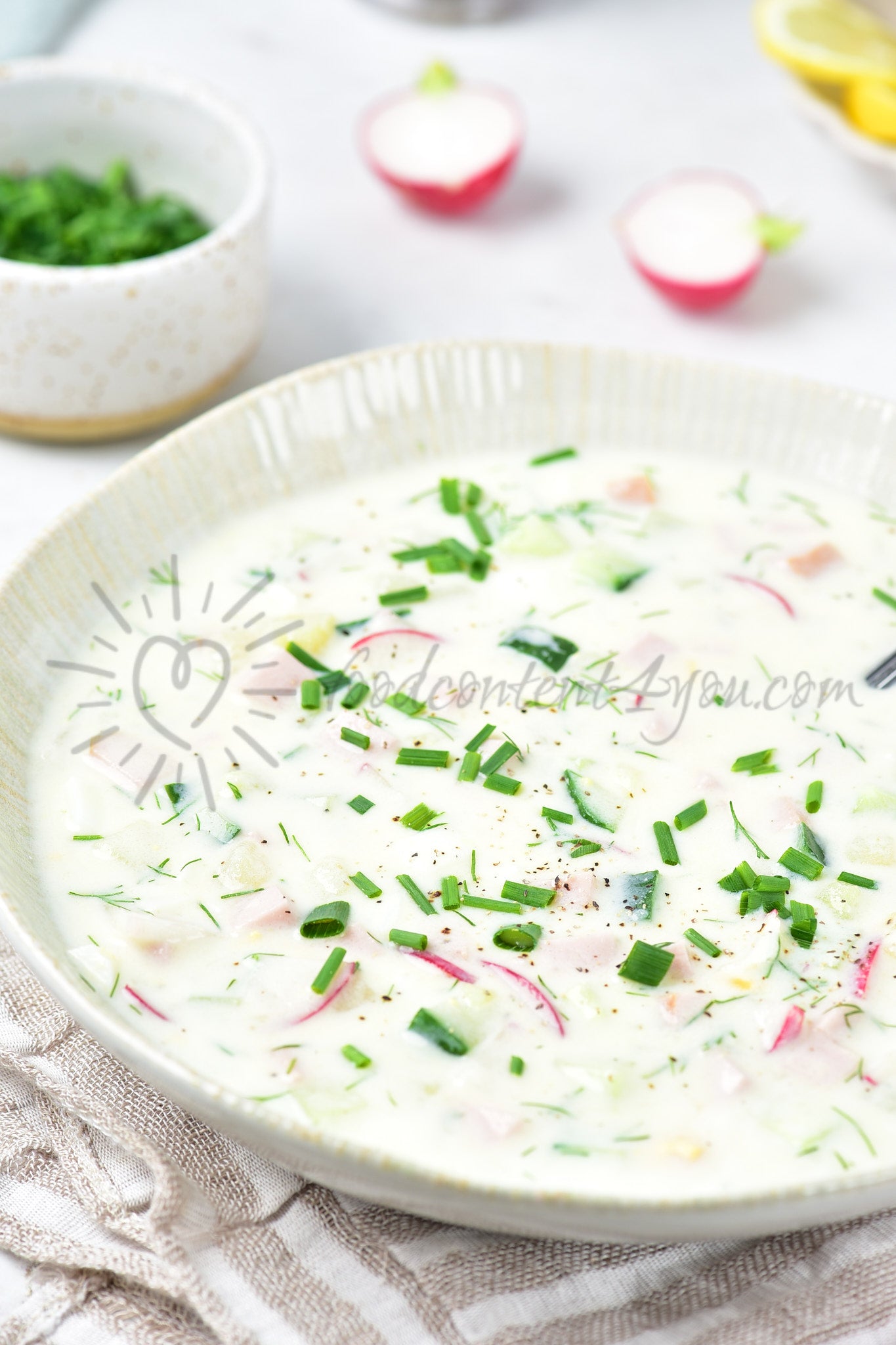 Okroshka (Russian cold soup) - Set 1 of 5