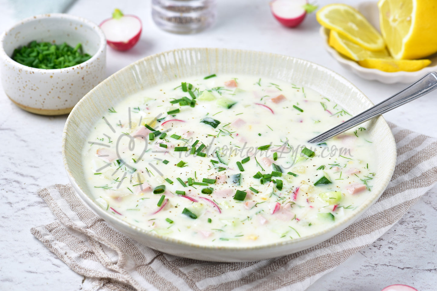 Okroshka (Russian cold soup) - Set 1 of 5