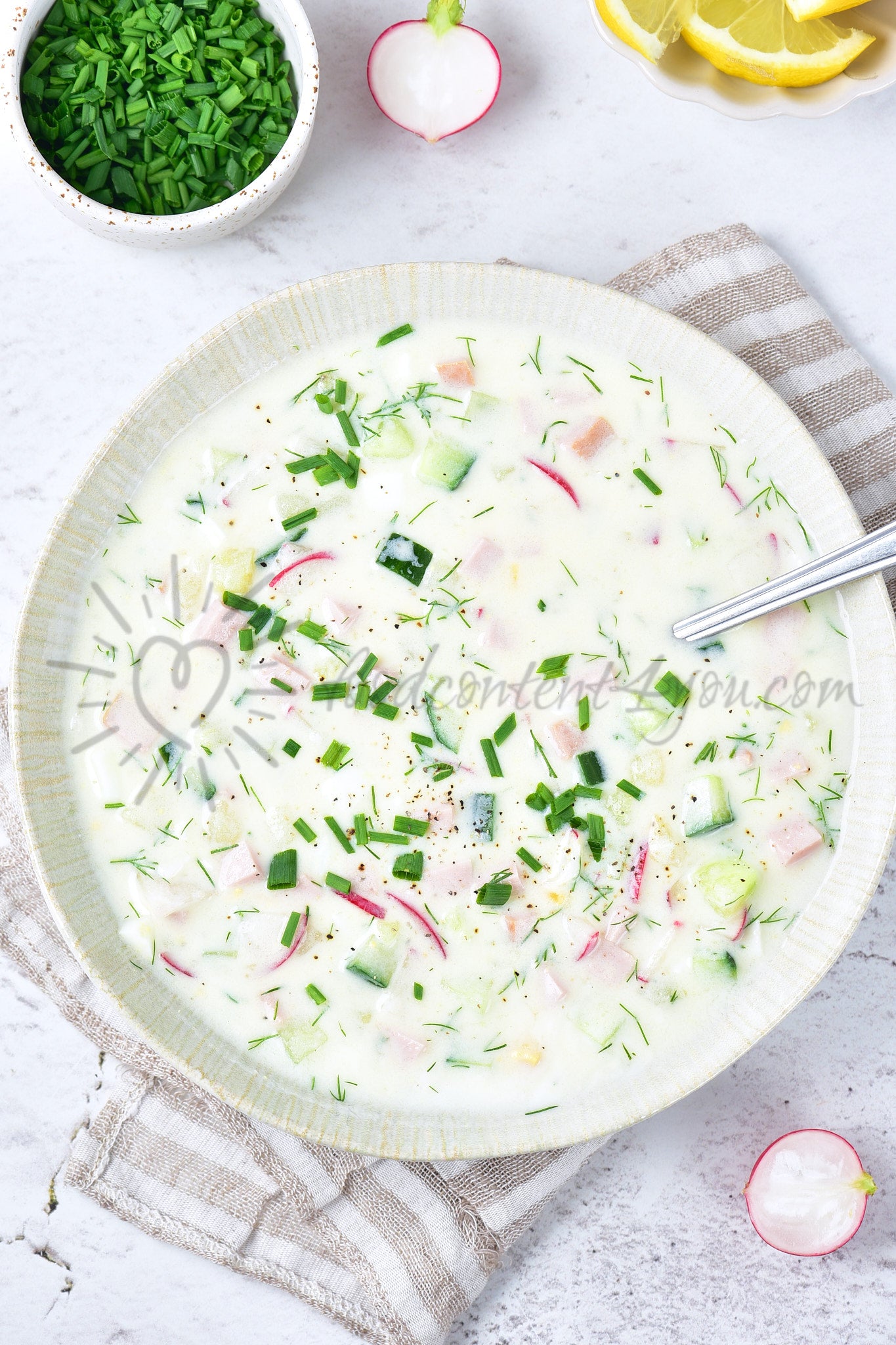 Okroshka (Russian cold soup) - Set 1 of 5
