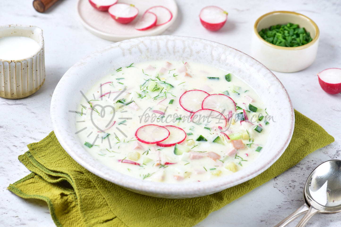 Okroshka (Russian cold soup) - Set 2 of 5