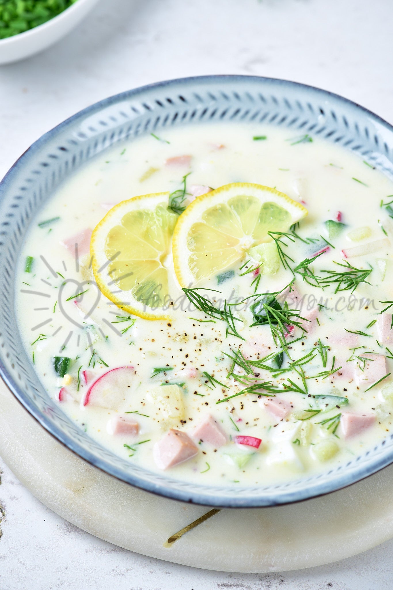Okroshka (Russian cold soup) - Set 3 of 5