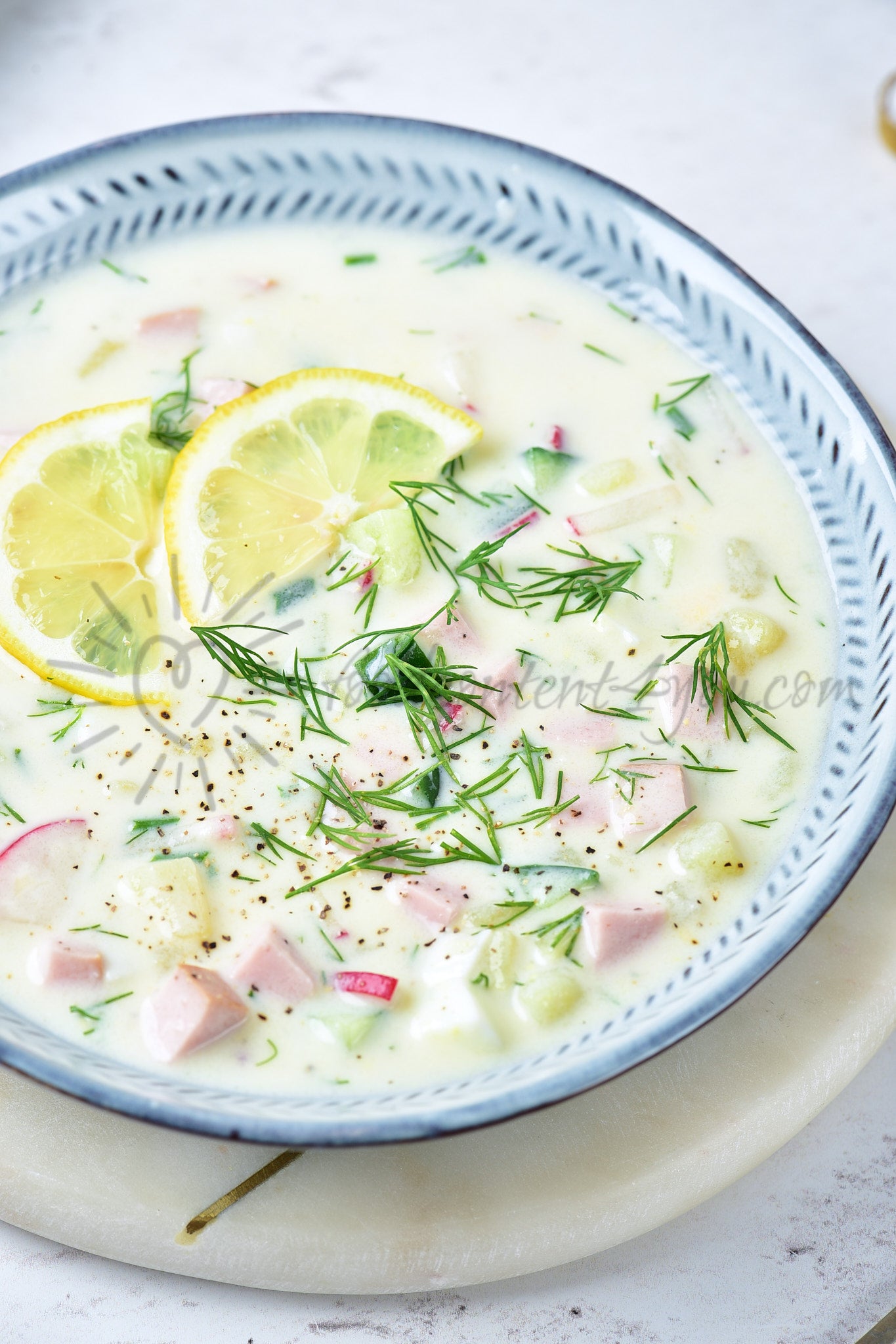 Okroshka (Russian cold soup) - Set 3 of 5