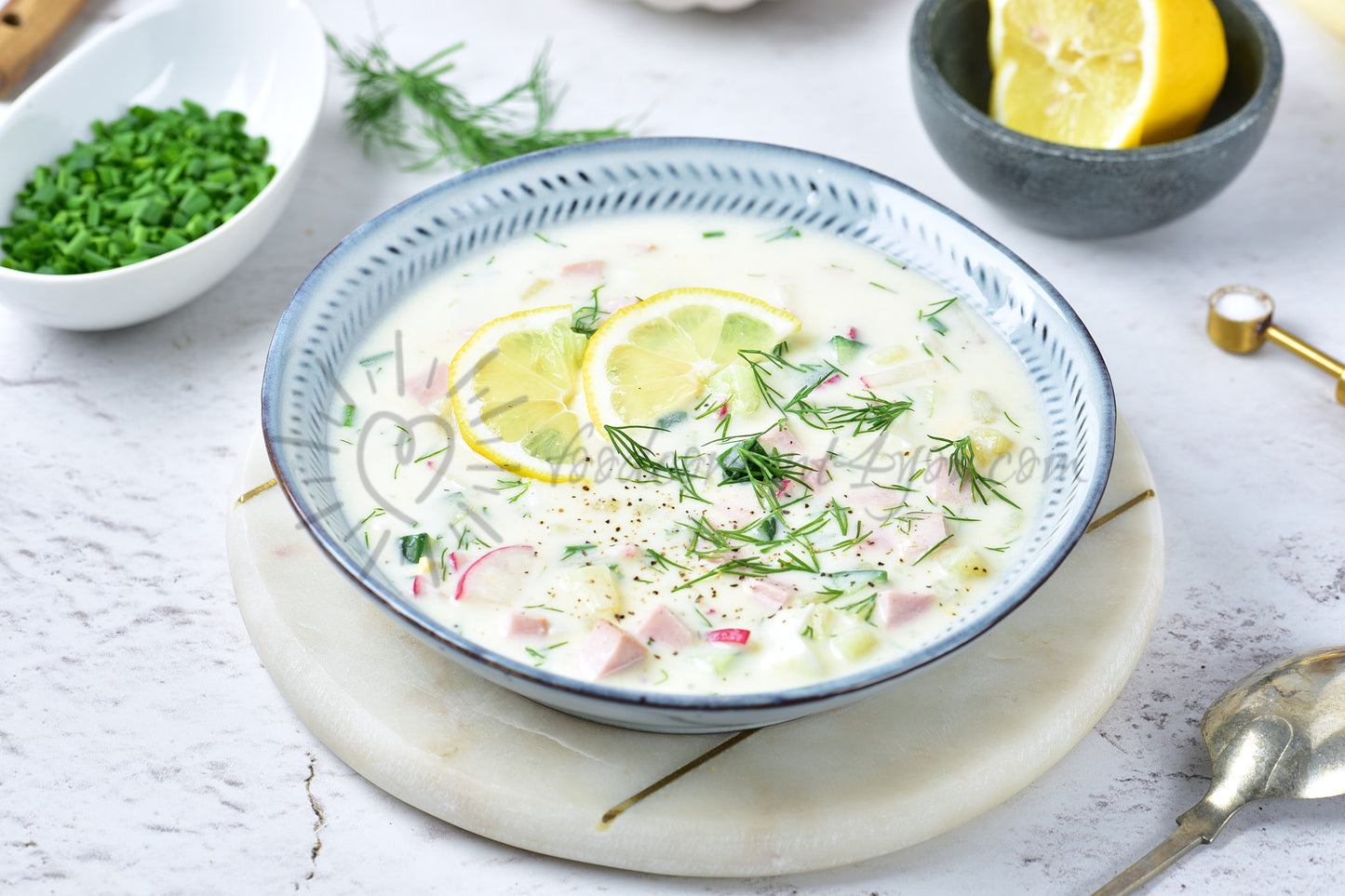 Okroshka (Russian cold soup) - Set 3 of 5