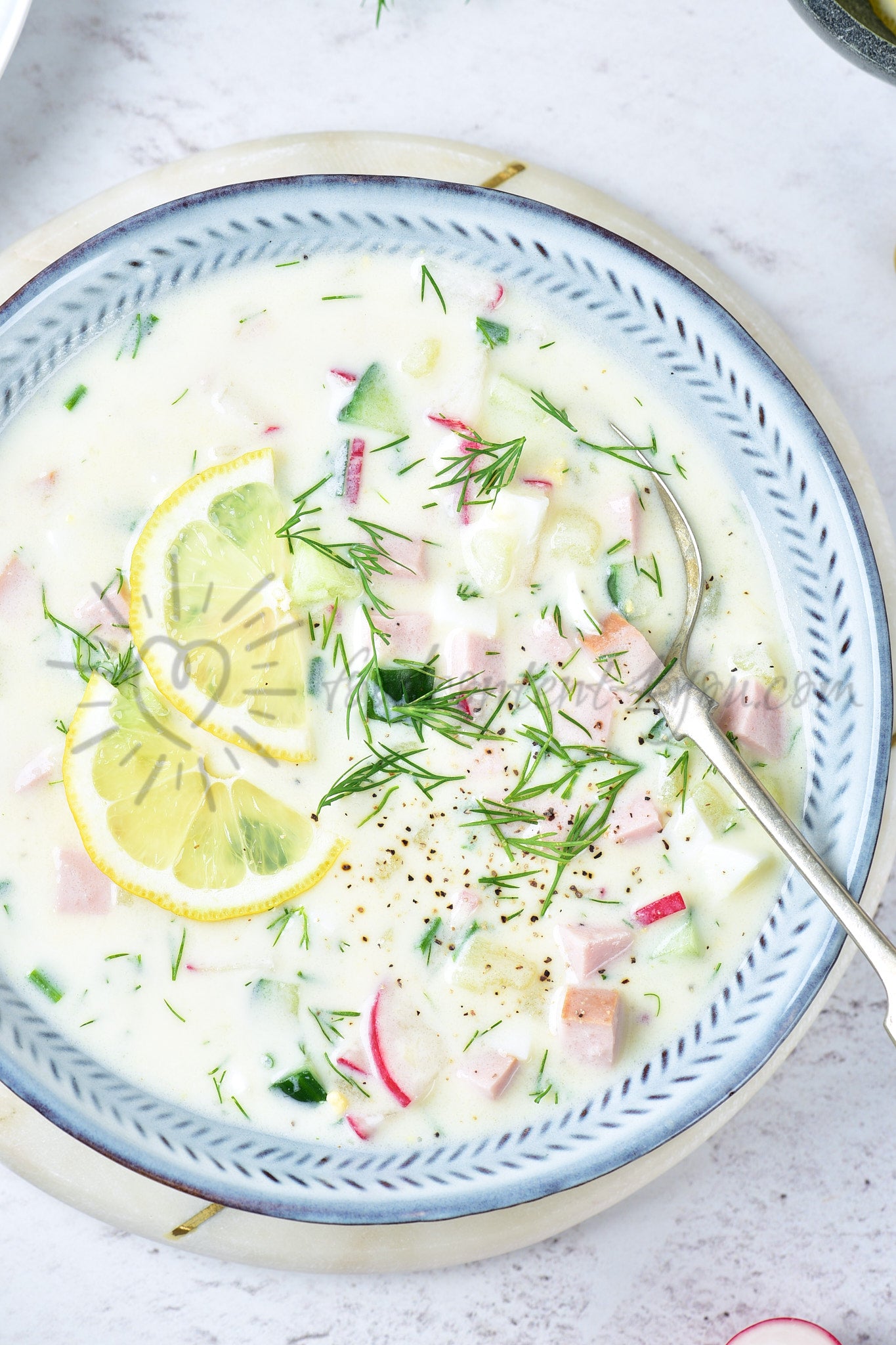 Okroshka (Russian cold soup) - Set 3 of 5