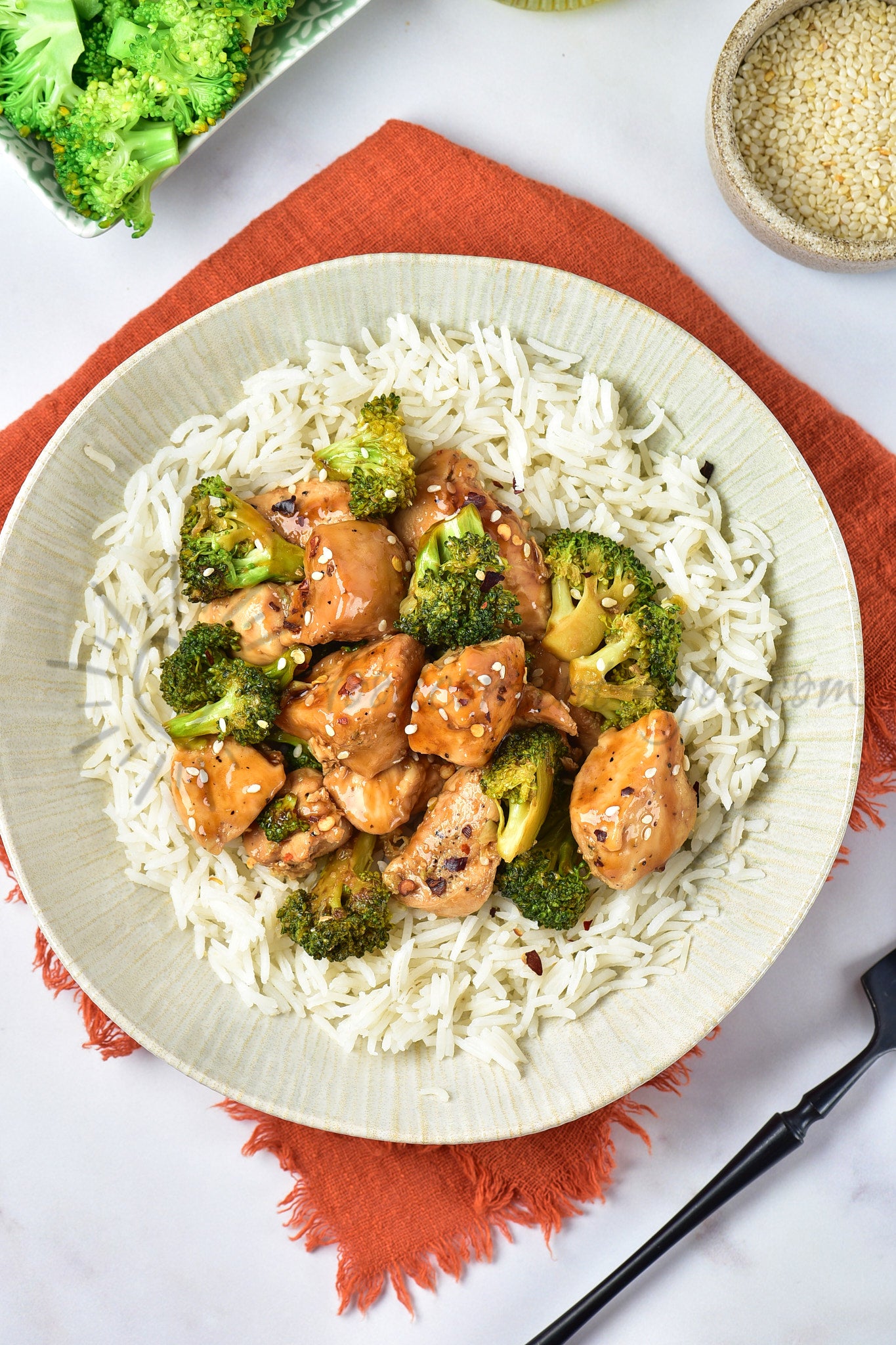 Chicken and Broccoli - Set 4 of 5