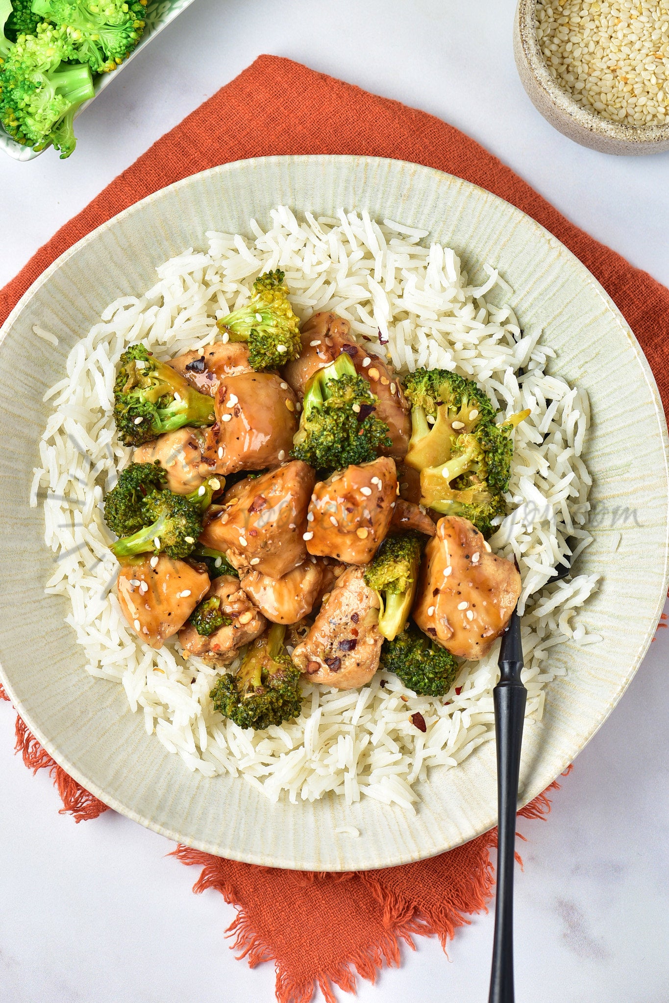 Chicken and Broccoli - Set 4 of 5