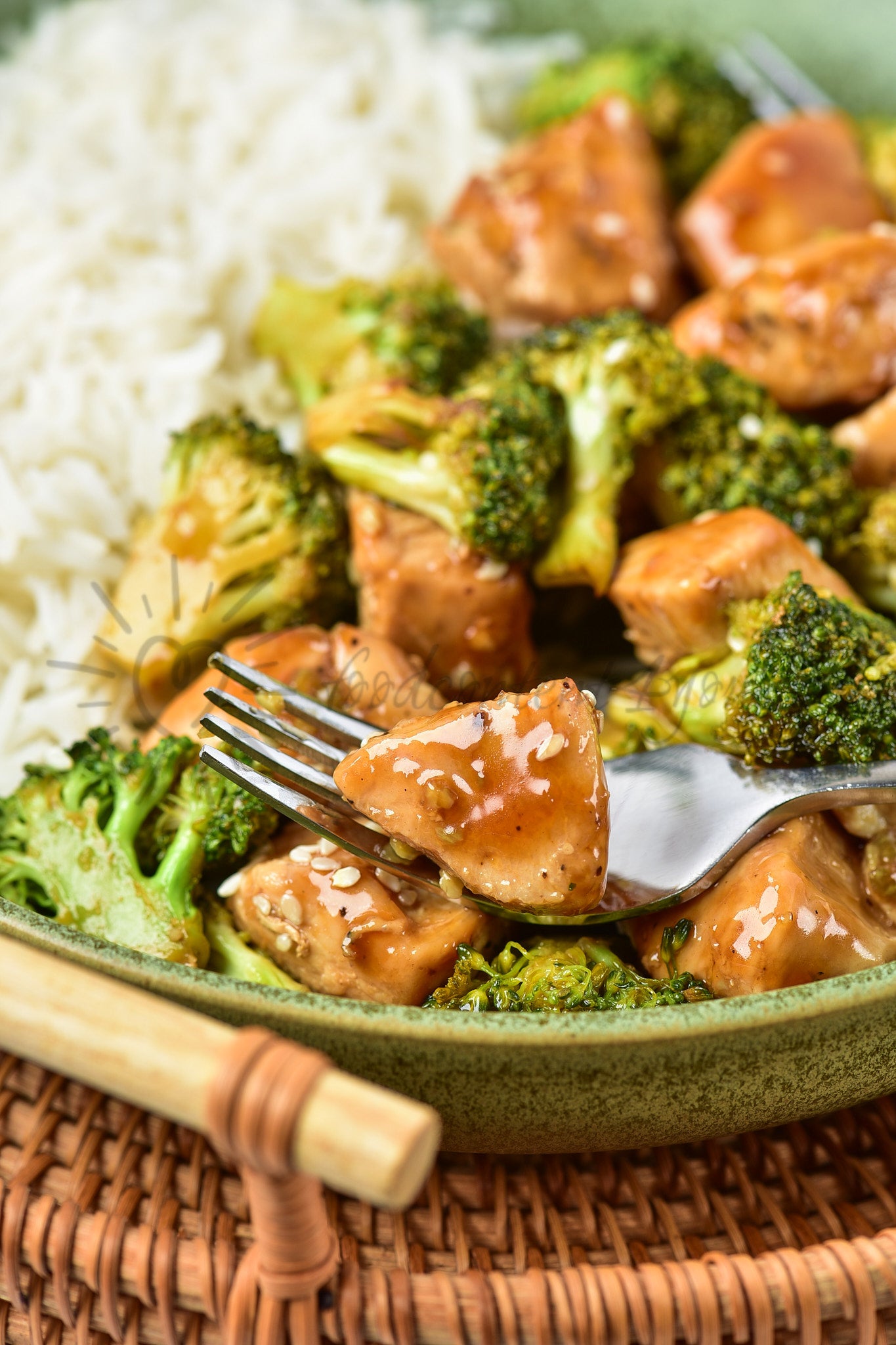Chicken and Broccoli - Set 5 of 5