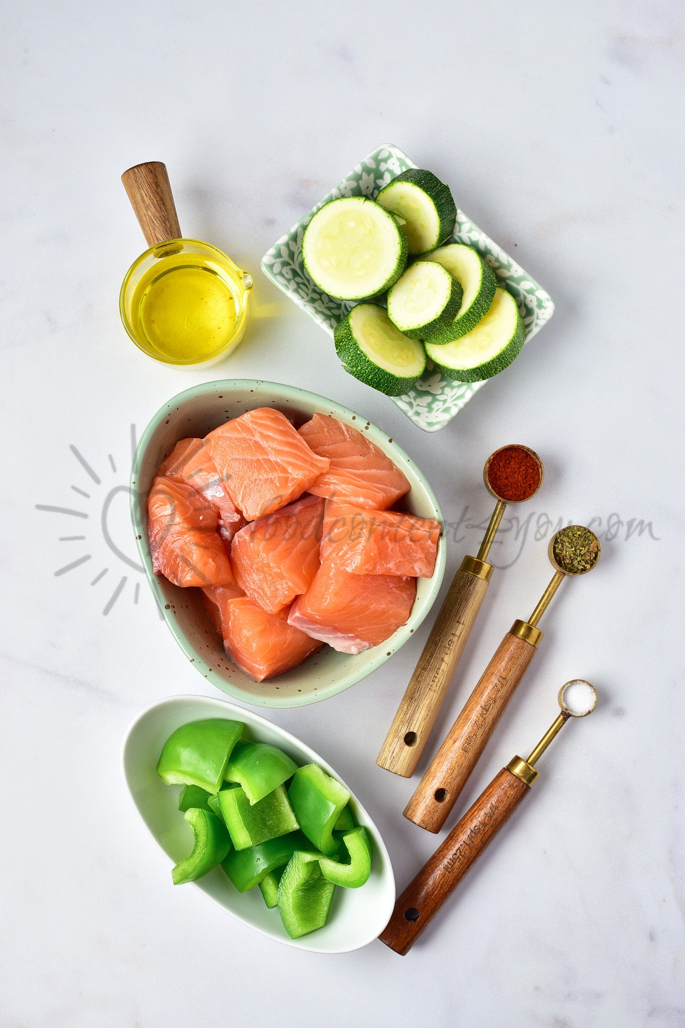 Air Fryer Salmon Skewers - Set 5 of 5