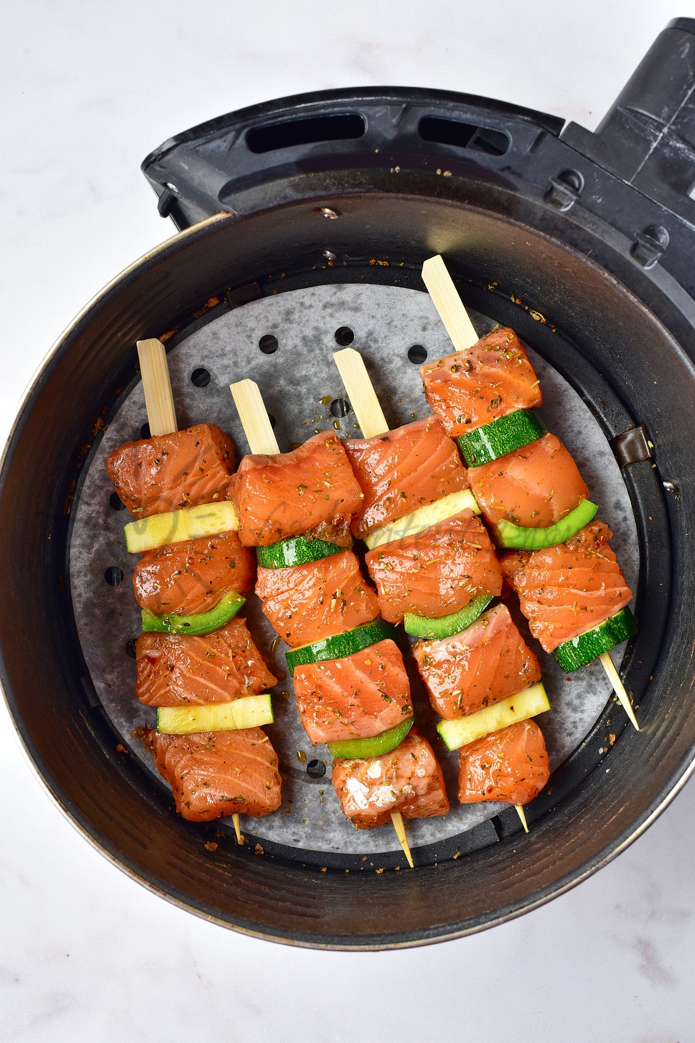Air Fryer Salmon Skewers - Set 5 of 5