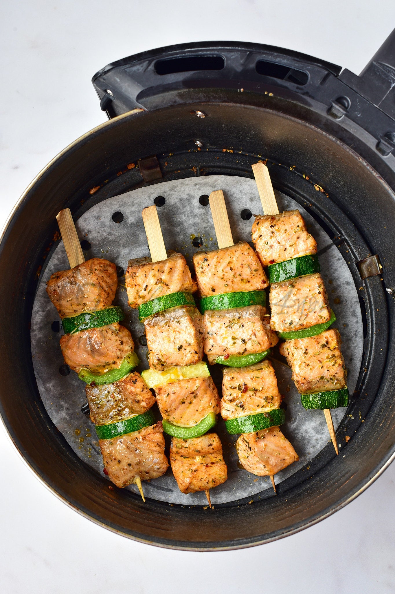 Air Fryer Salmon Skewers - Set 5 of 5