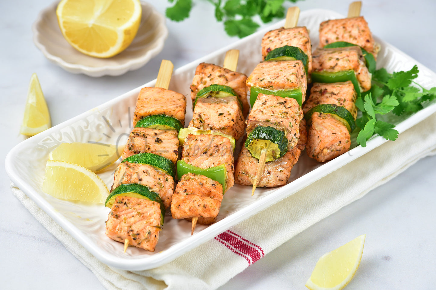 Air Fryer Salmon Skewers - Set 1 of 5