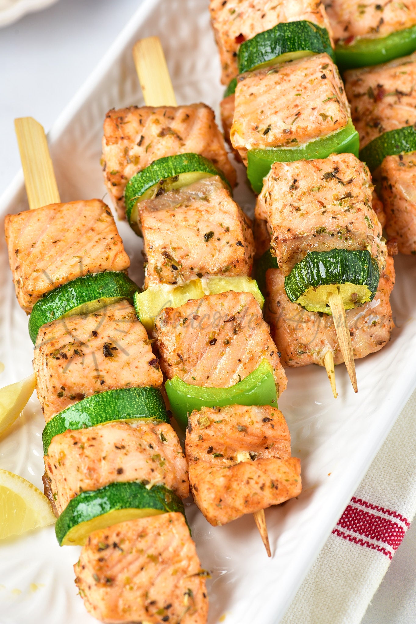 Air Fryer Salmon Skewers - Set 1 of 5