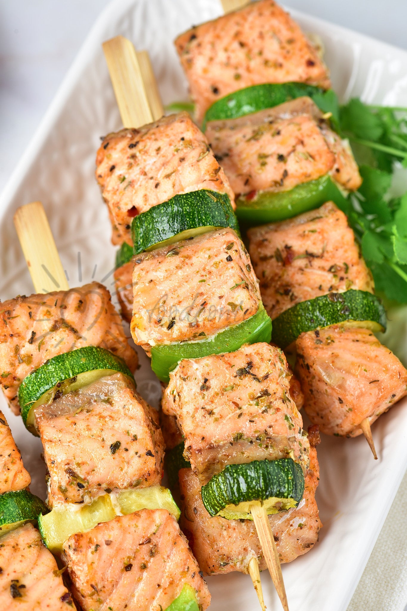 Air Fryer Salmon Skewers - Set 1 of 5