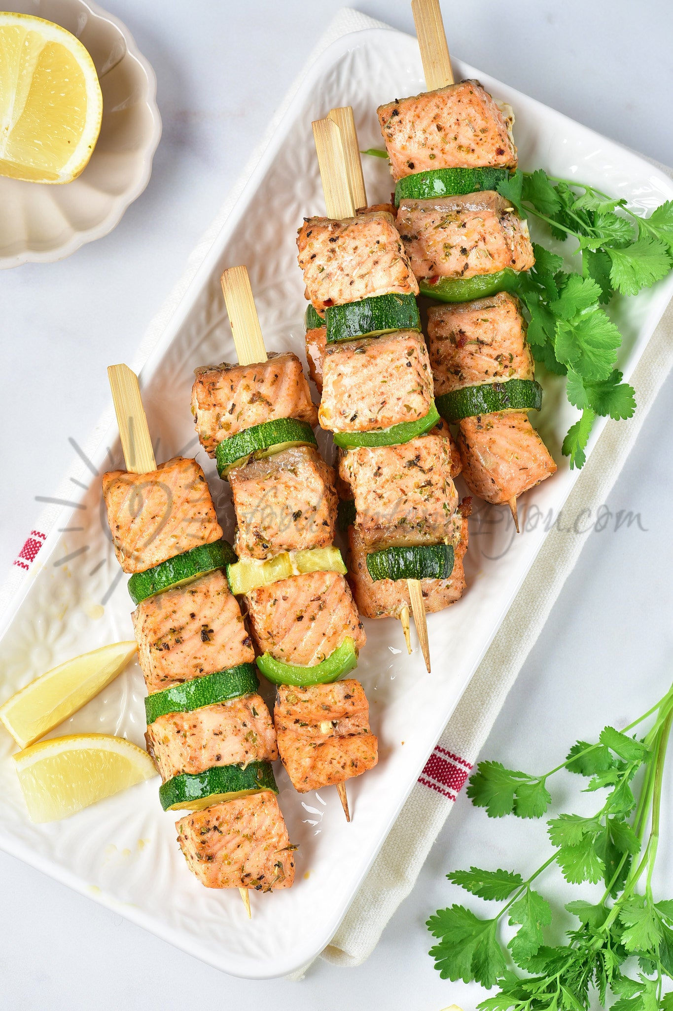 Air Fryer Salmon Skewers - Set 1 of 5