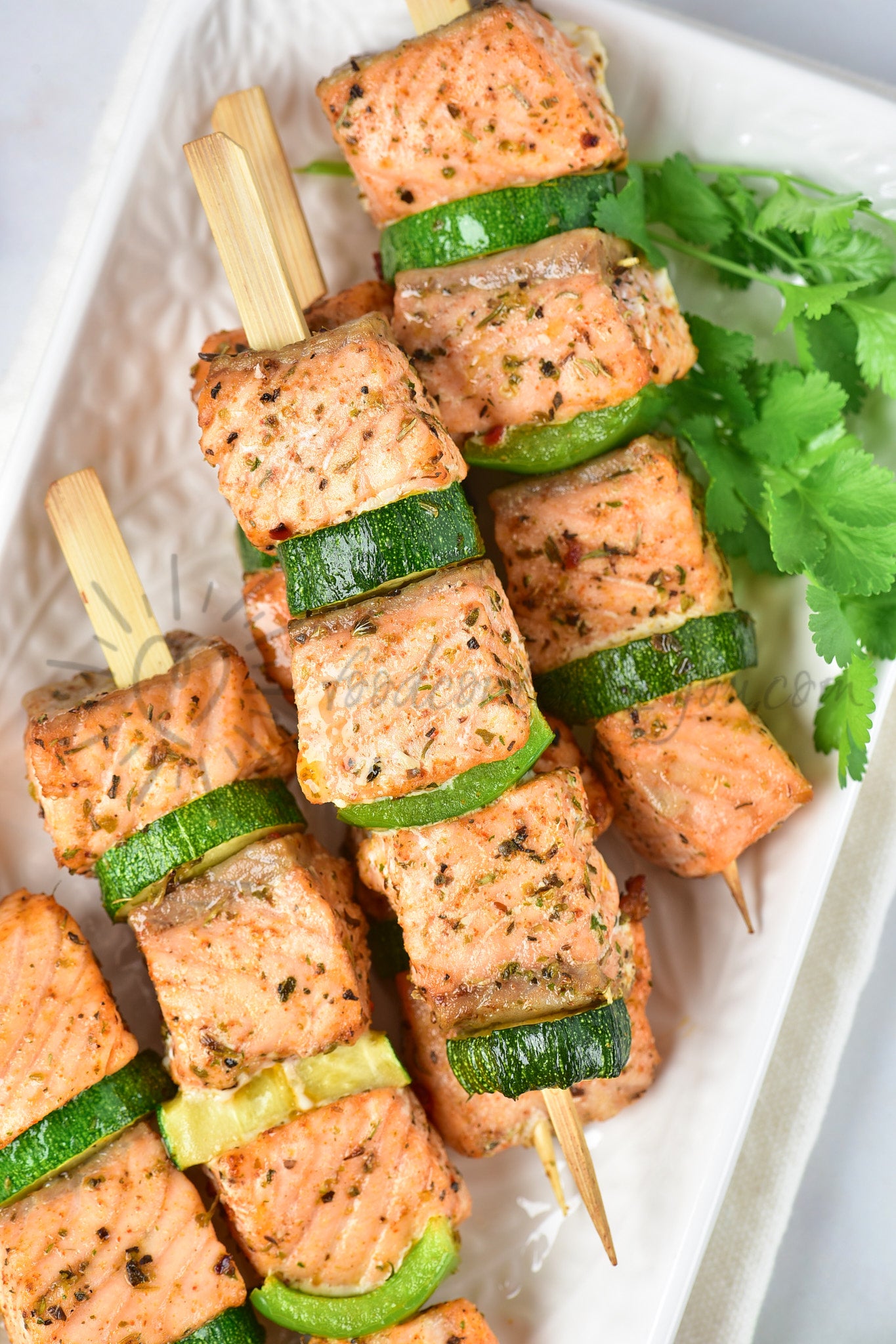 Air Fryer Salmon Skewers - Set 1 of 5