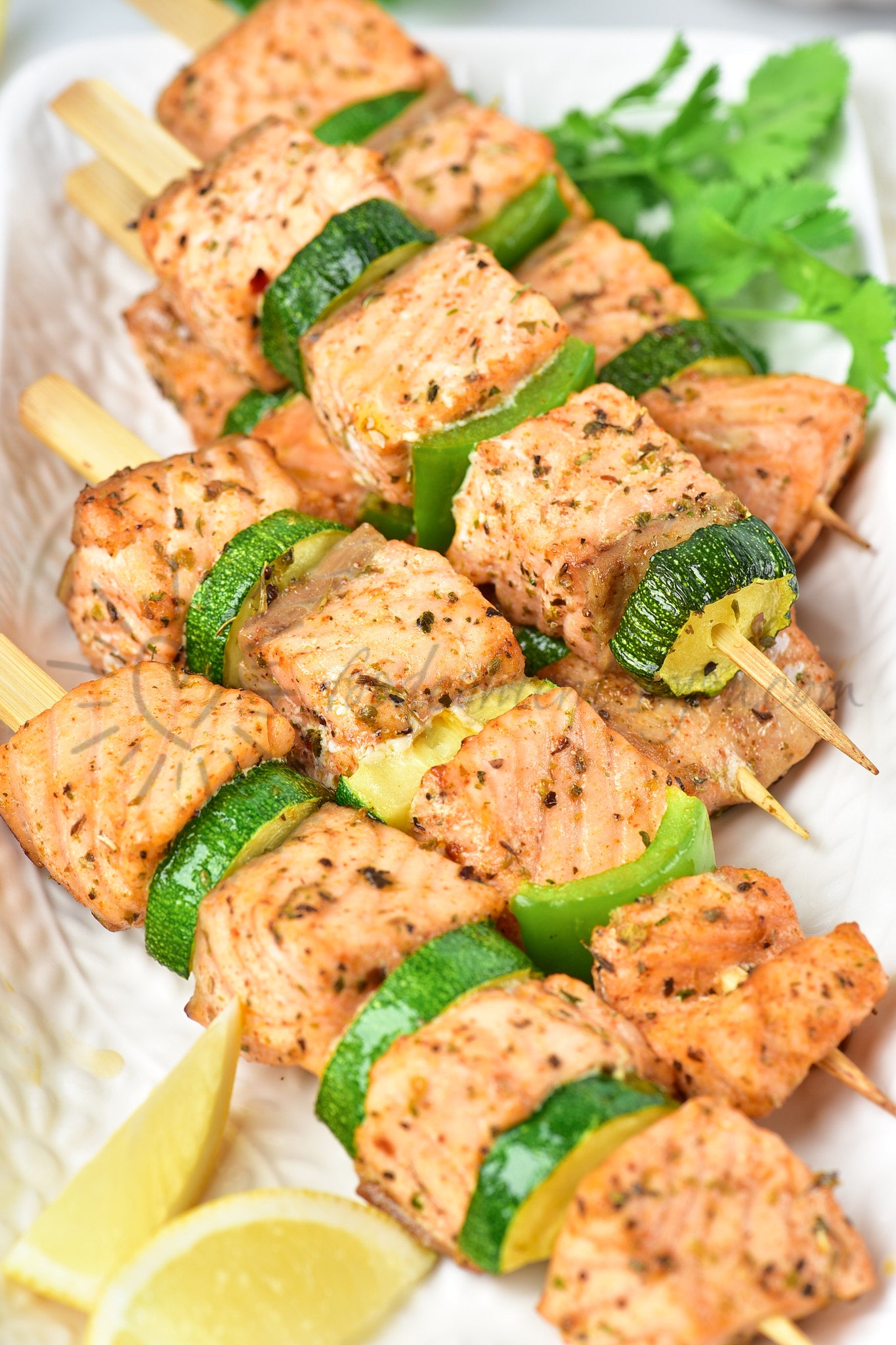 Air Fryer Salmon Skewers - Set 1 of 5