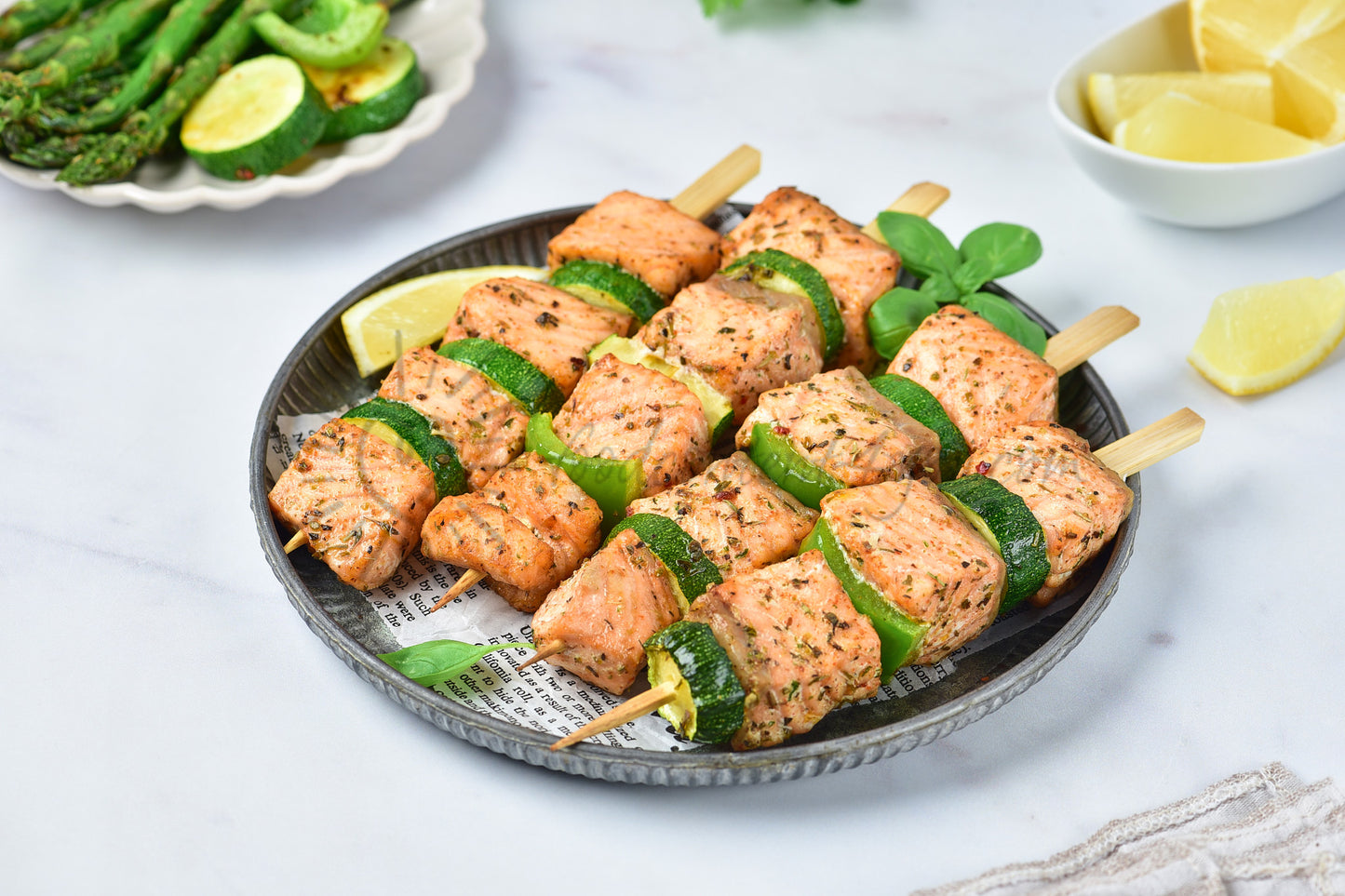 Air Fryer Salmon Skewers - Set 2 of 5