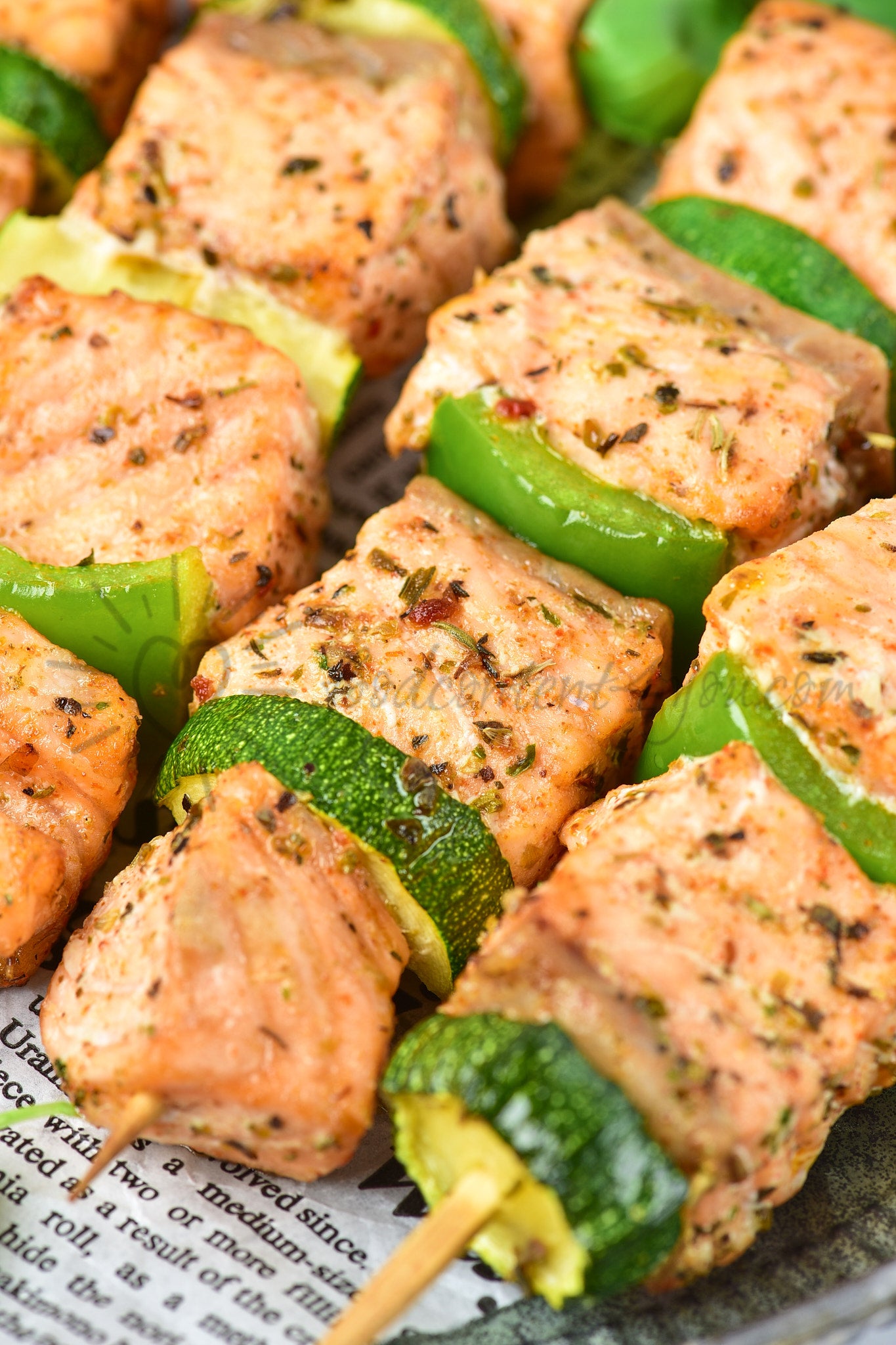 Air Fryer Salmon Skewers - Set 2 of 5