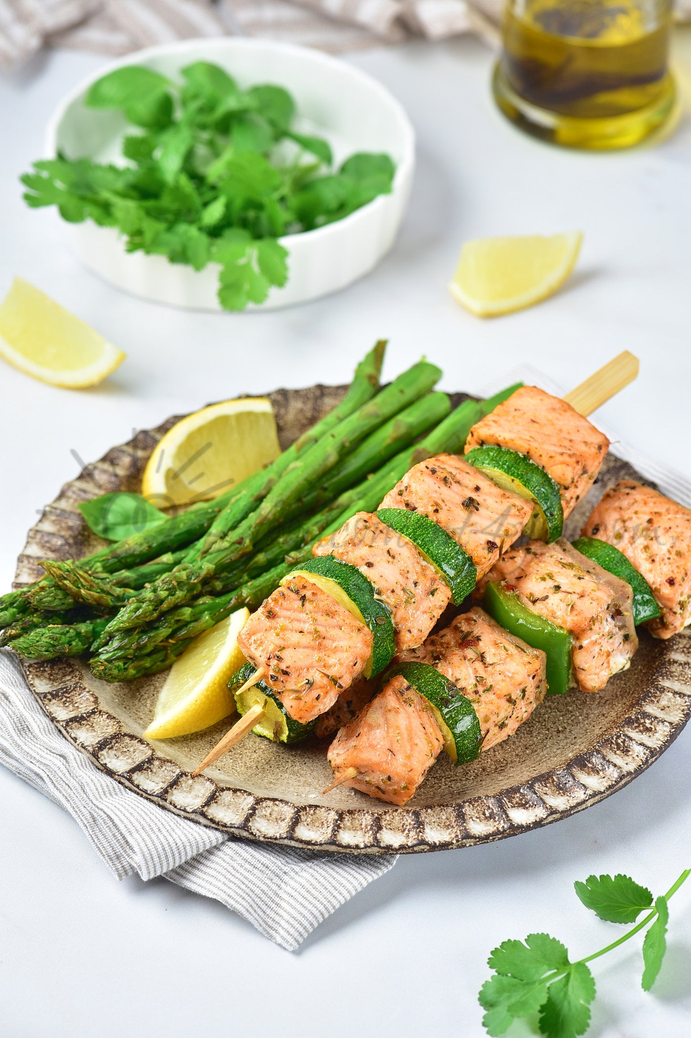 Air Fryer Salmon Skewers - Set 3 of 5