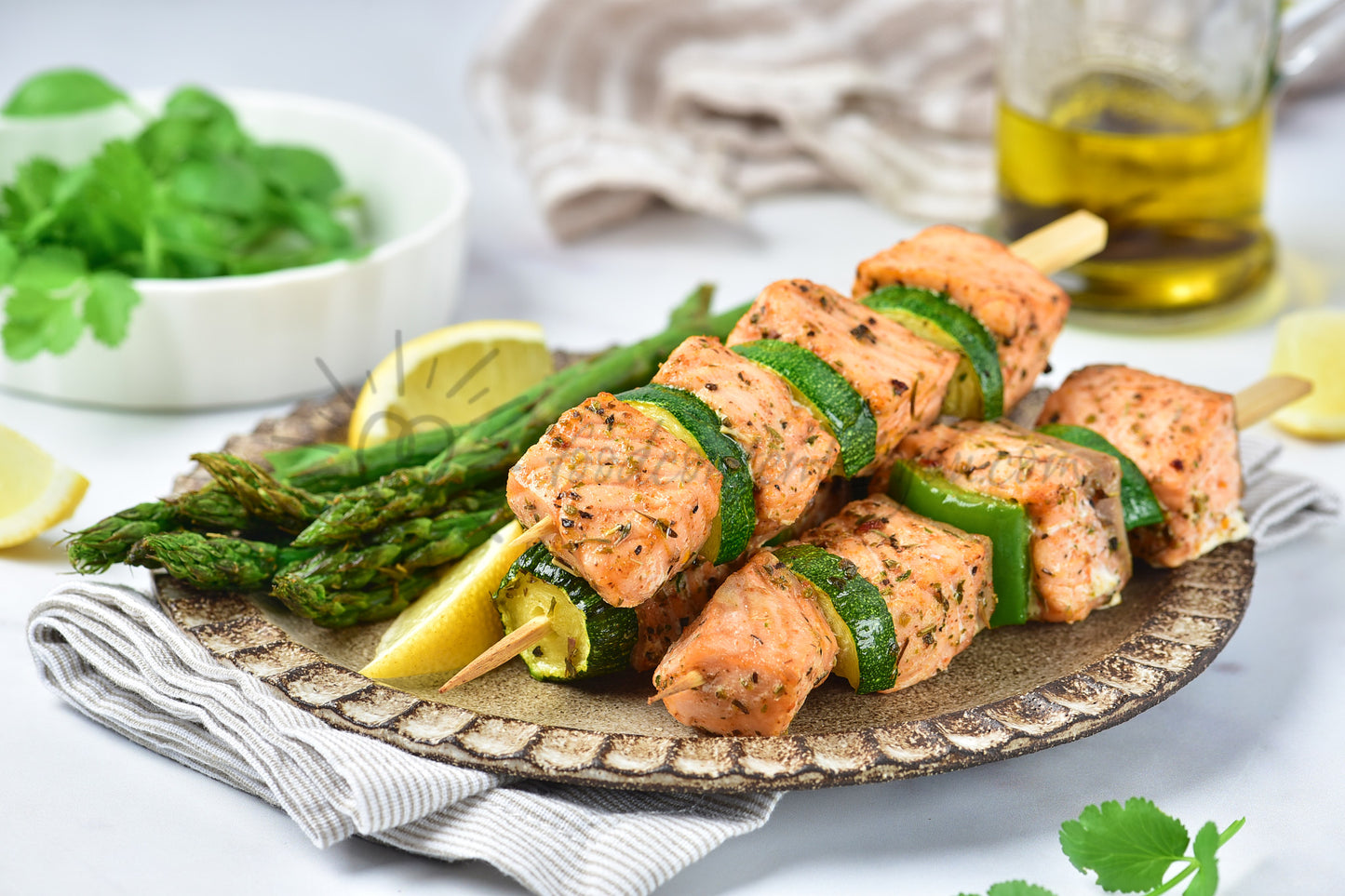 Air Fryer Salmon Skewers - Set 3 of 5