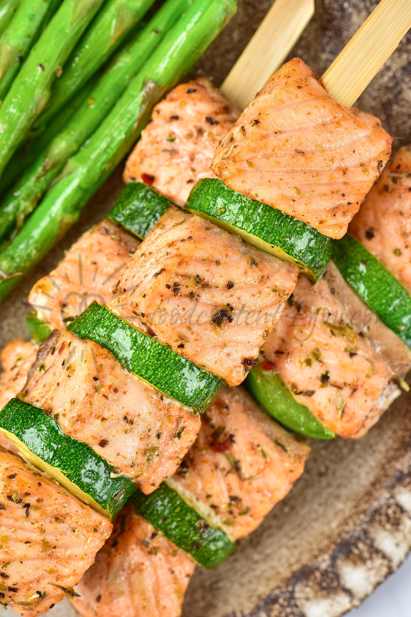 Air Fryer Salmon Skewers - Set 3 of 5