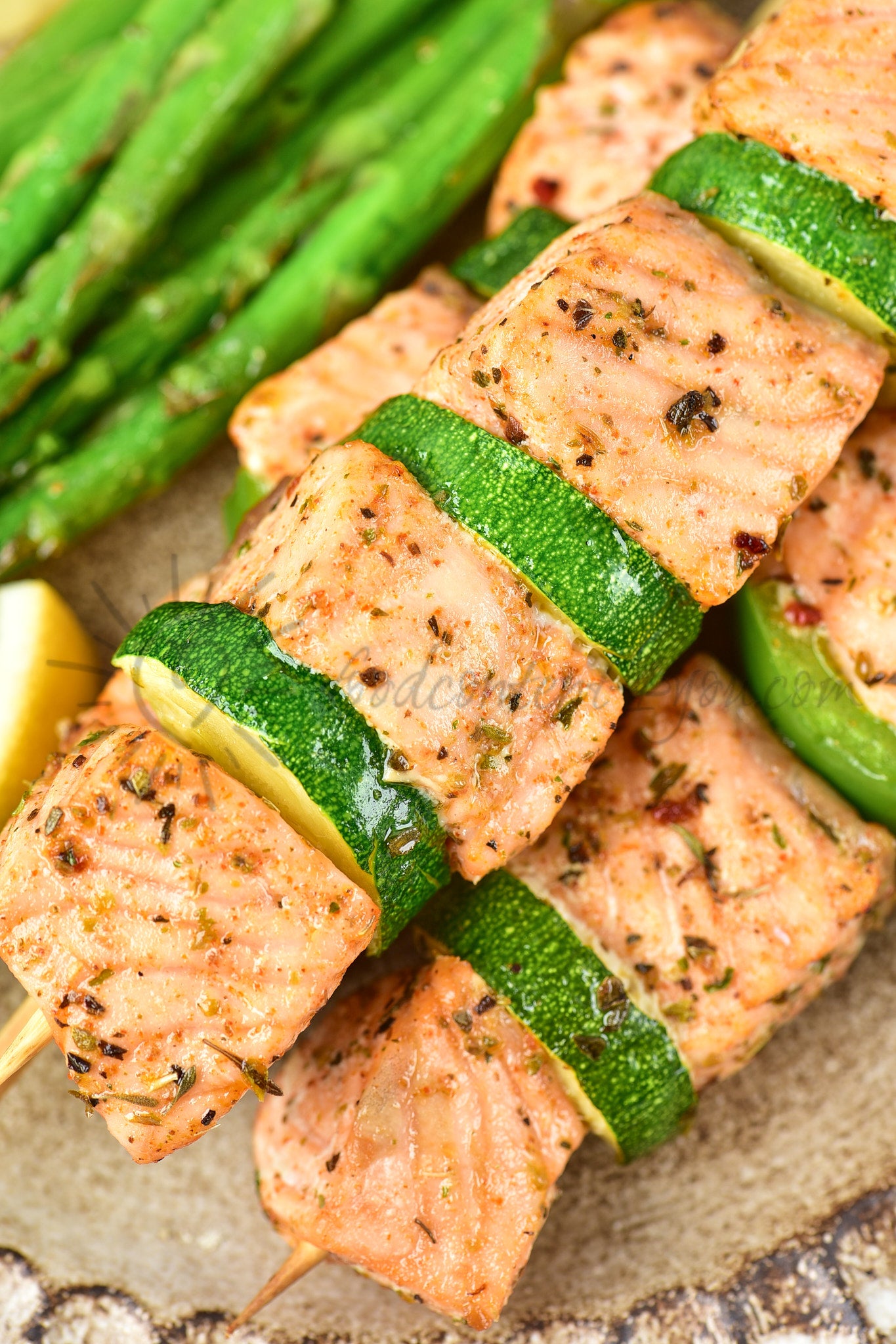 Air Fryer Salmon Skewers - Set 3 of 5
