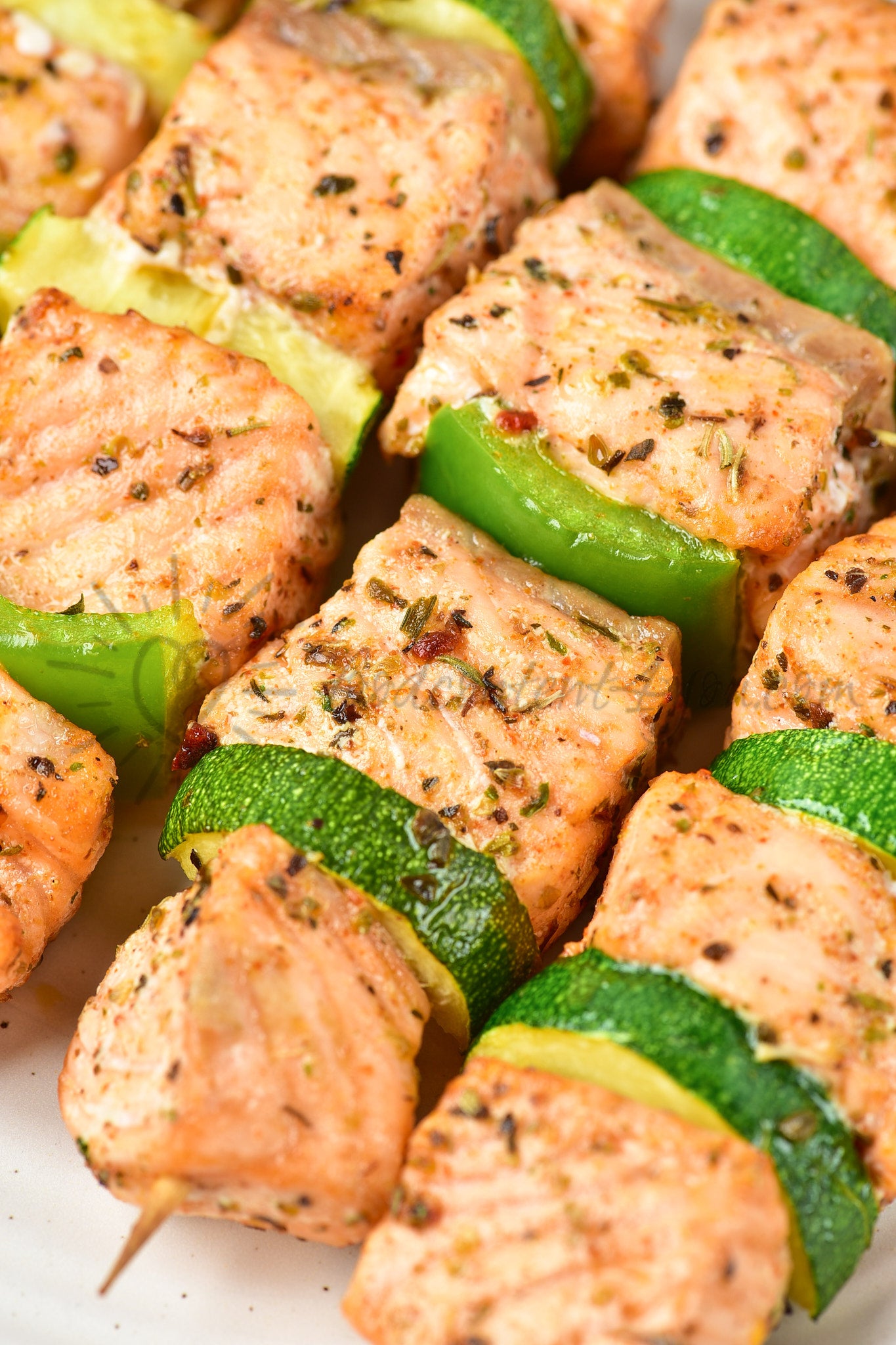 Air Fryer Salmon Skewers - Set 4 of 5