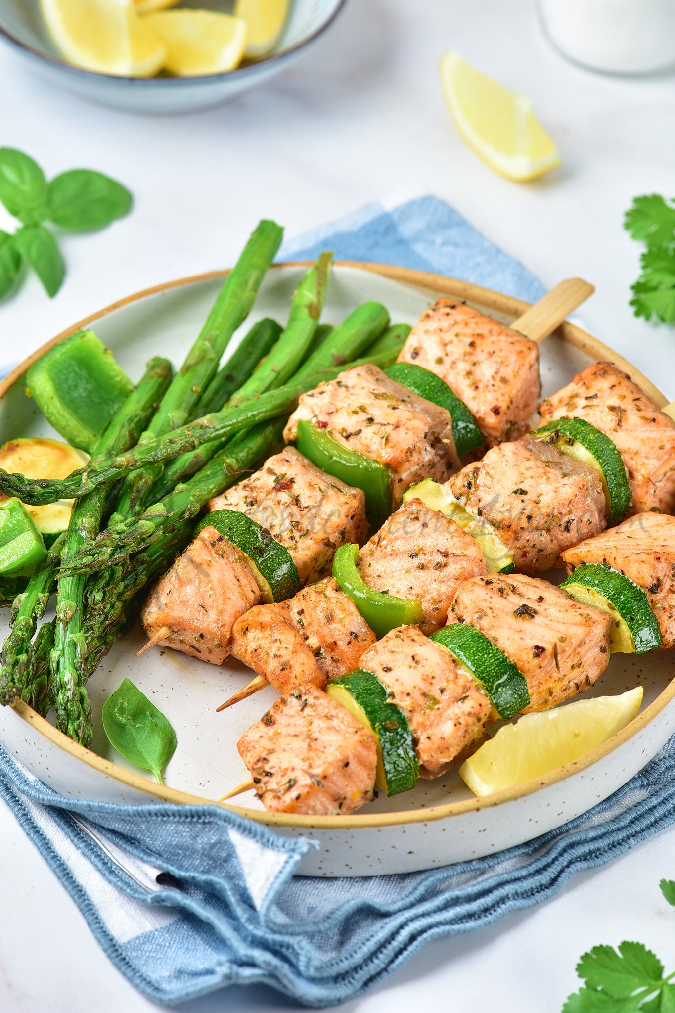 Air Fryer Salmon Skewers - Set 5 of 5