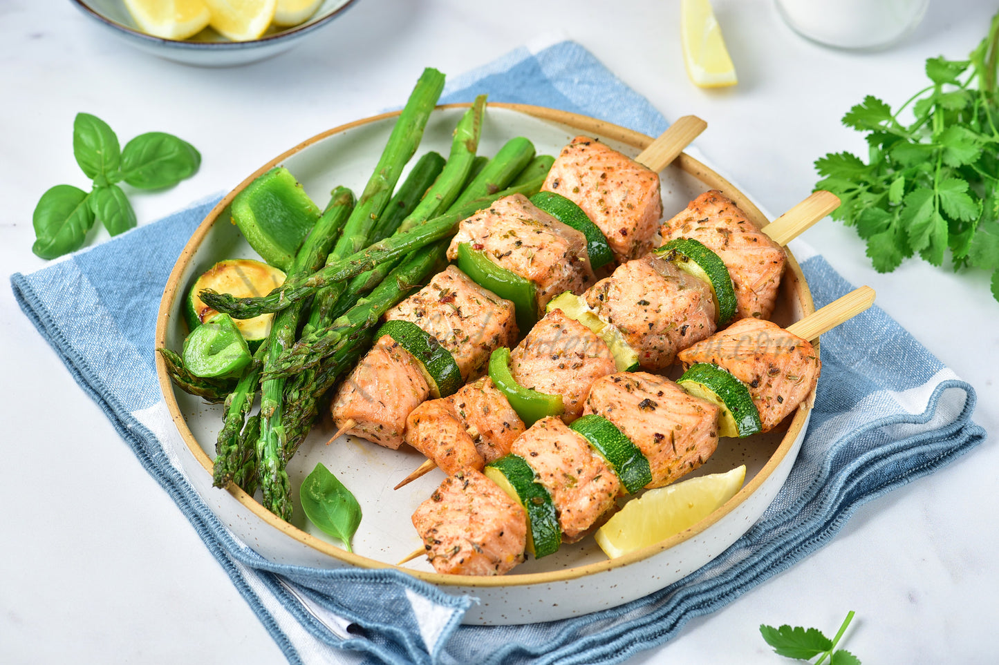 Air Fryer Salmon Skewers - Set 5 of 5