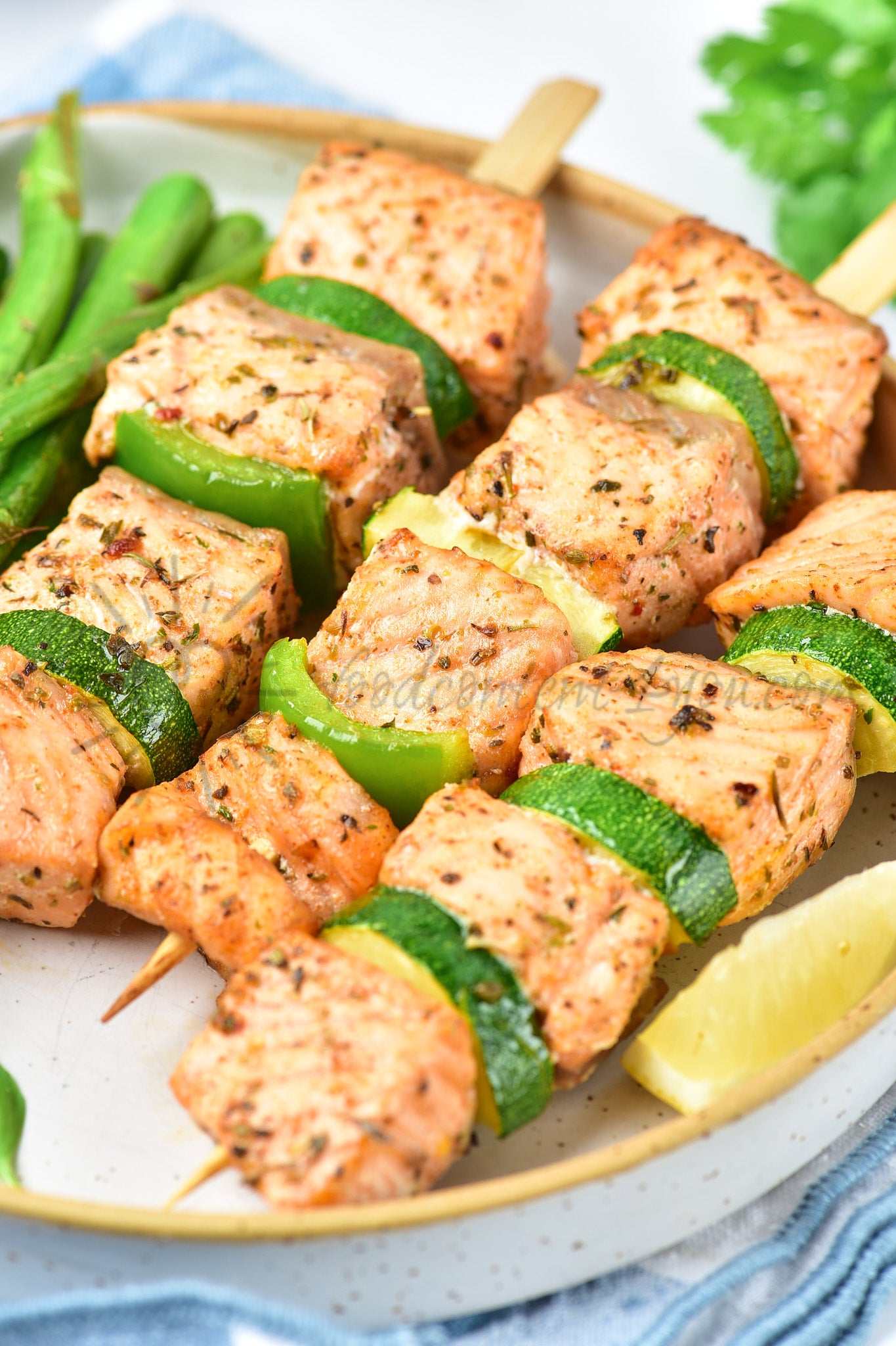 Air Fryer Salmon Skewers - Set 5 of 5