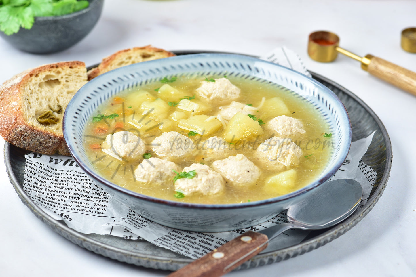 Chicken Meatball Soup - Set 4 of 5