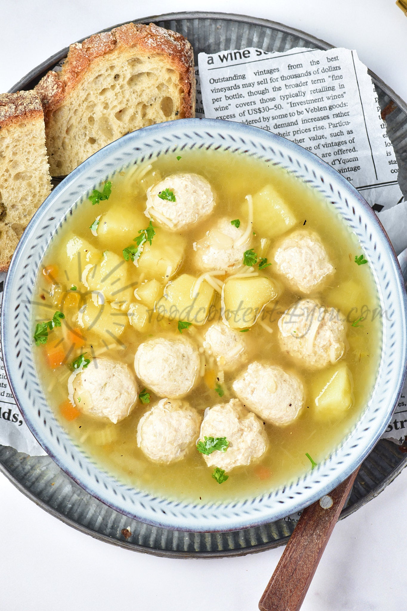 Chicken Meatball Soup - Set 4 of 5