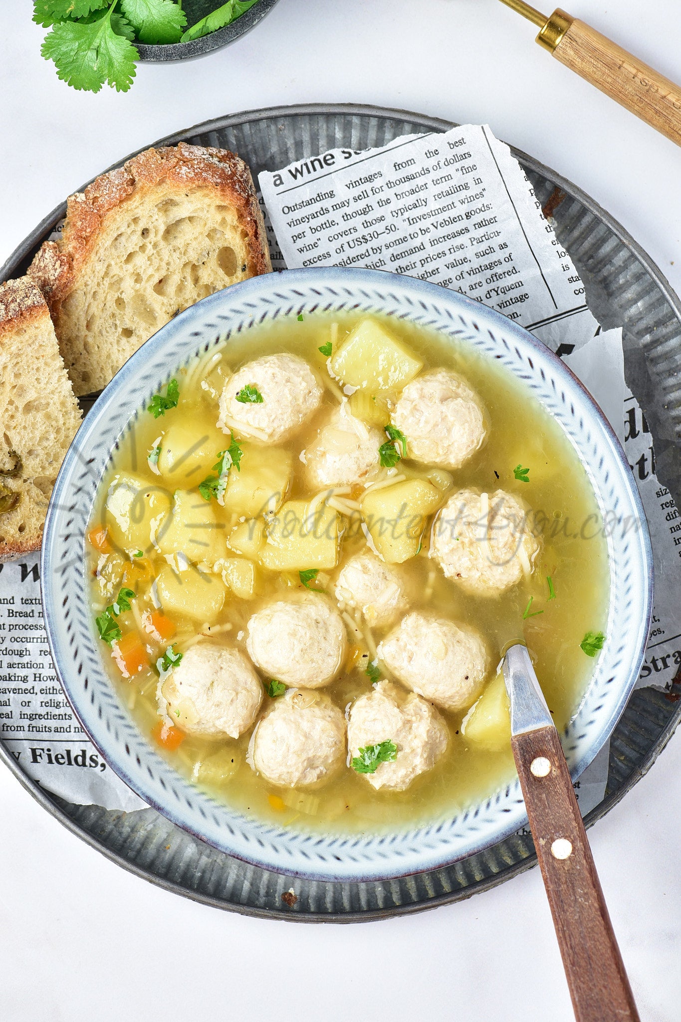 Chicken Meatball Soup - Set 4 of 5