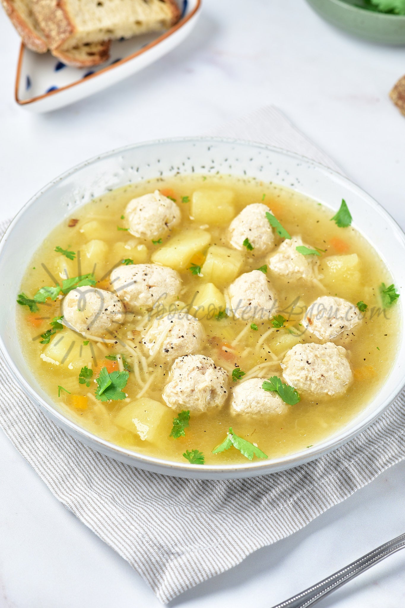 Chicken Meatball Soup - Set 5 of 5