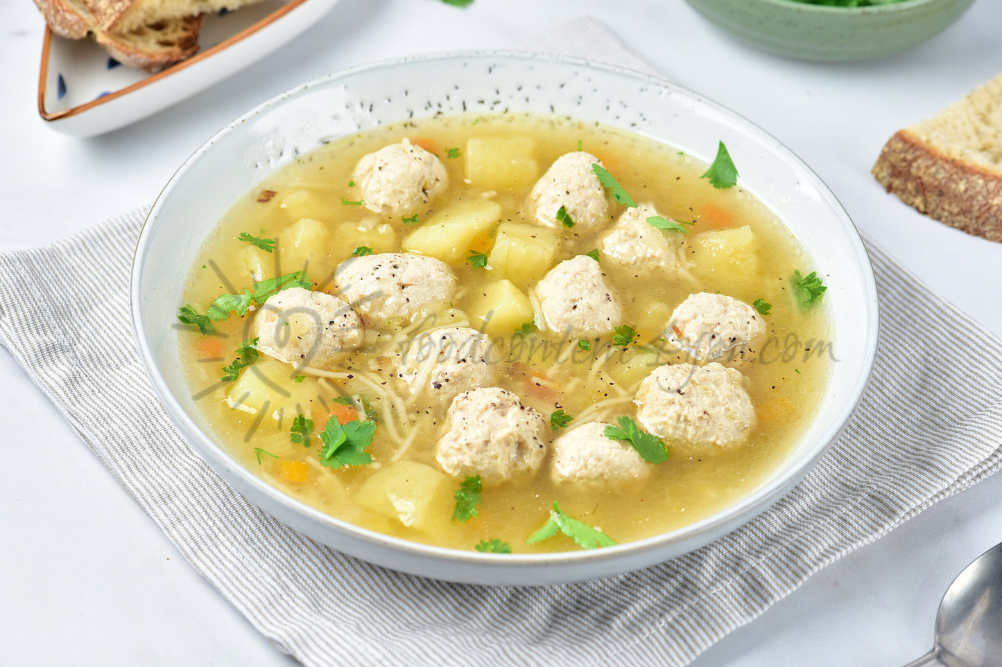 Chicken Meatball Soup - Set 5 of 5