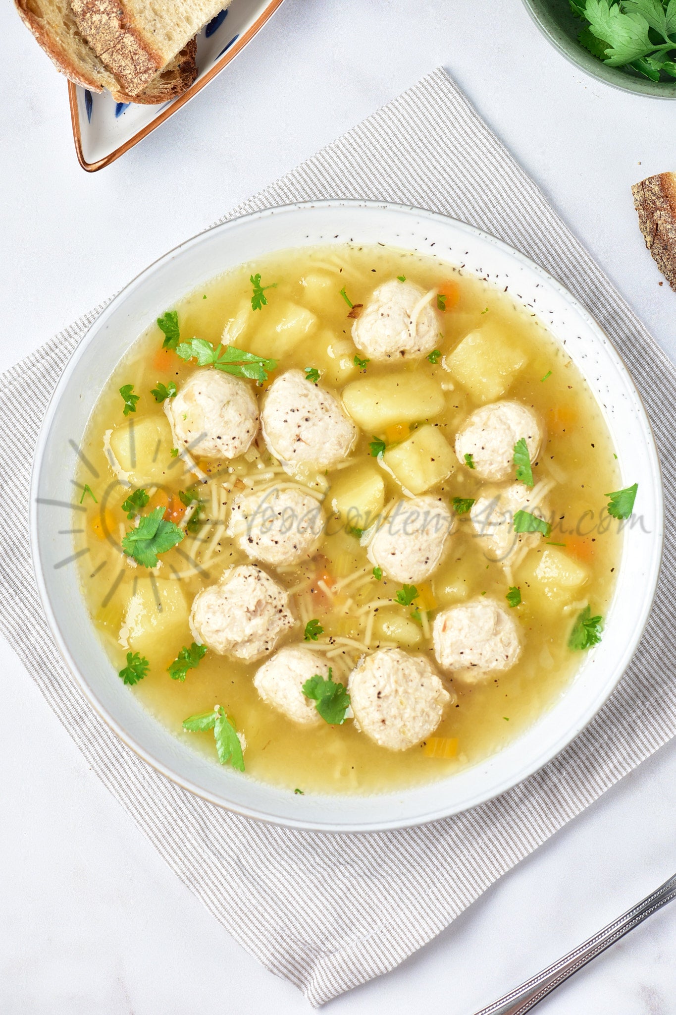 Chicken Meatball Soup - Set 5 of 5
