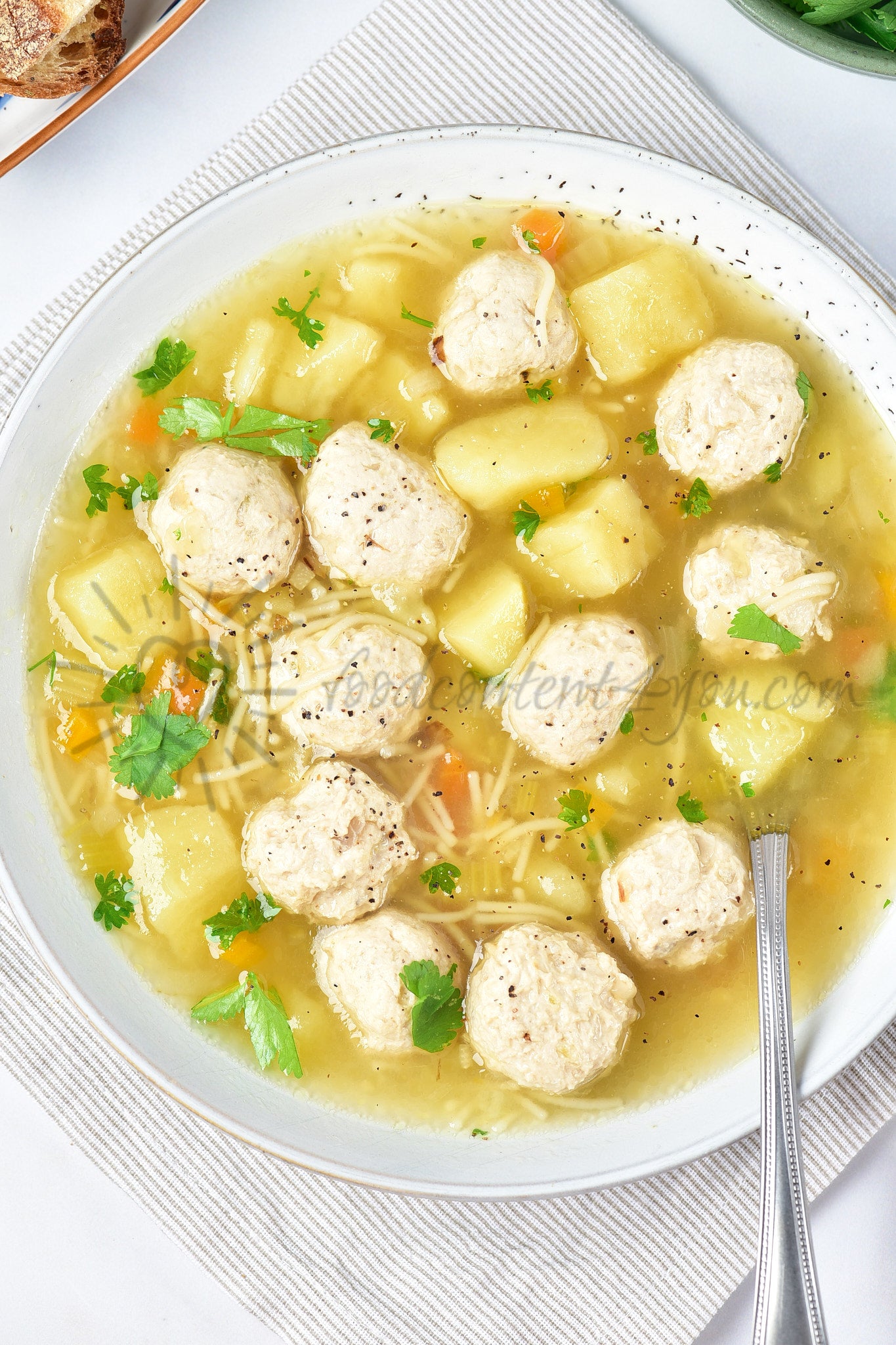 Chicken Meatball Soup - Set 5 of 5