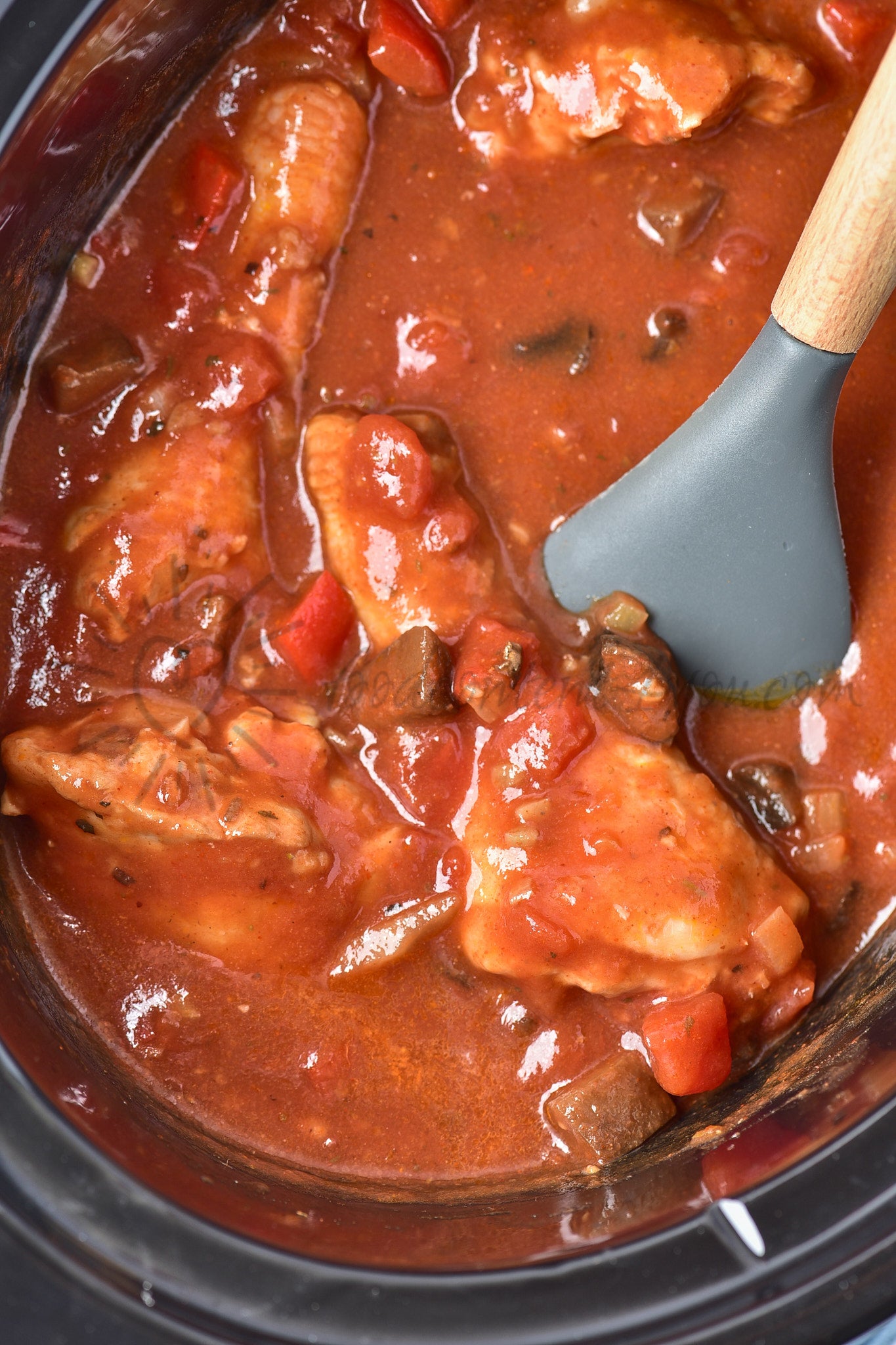 Crockpot Chicken Cacciatore - Set 4 of 5