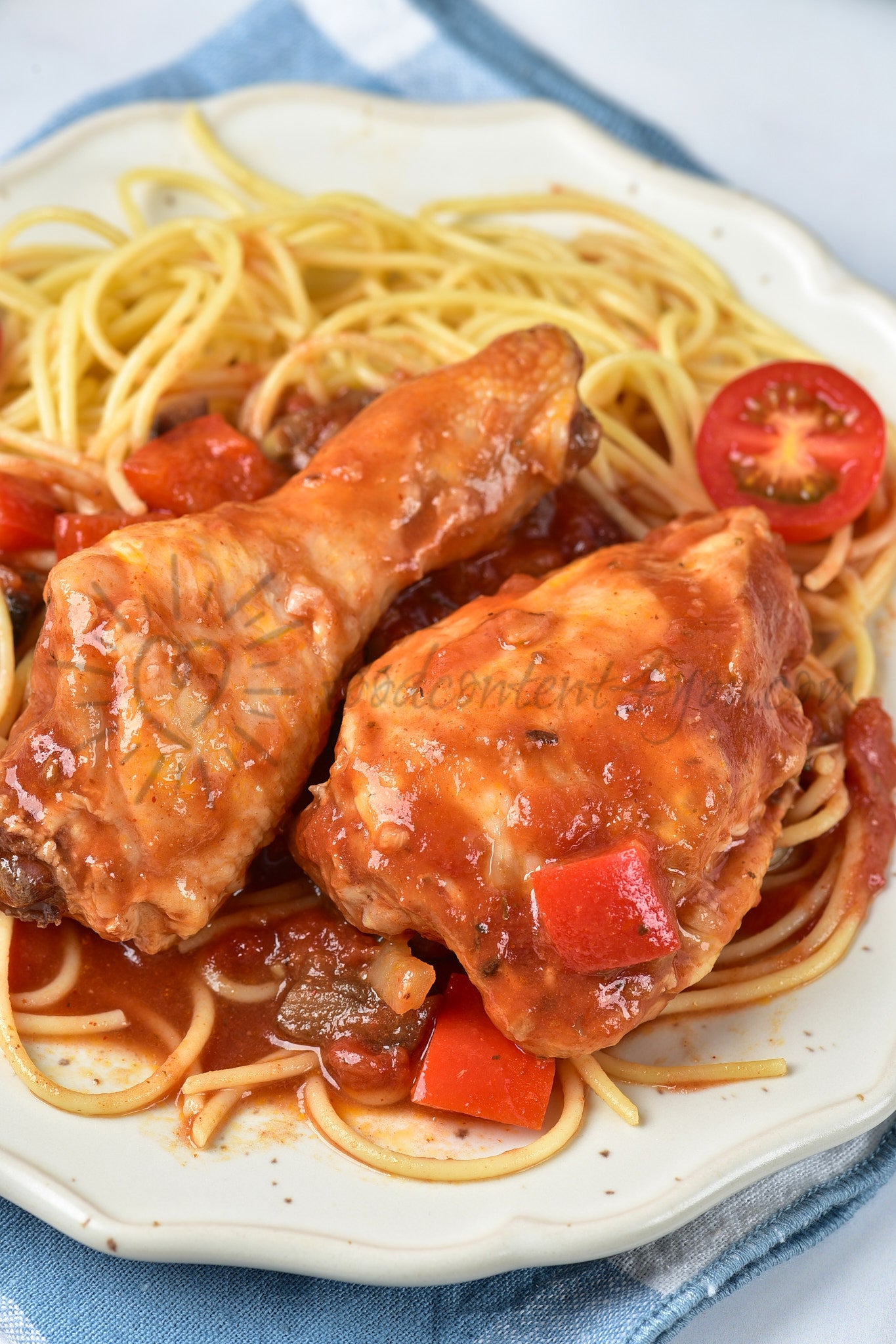 Crockpot Chicken Cacciatore - Set 4 of 5