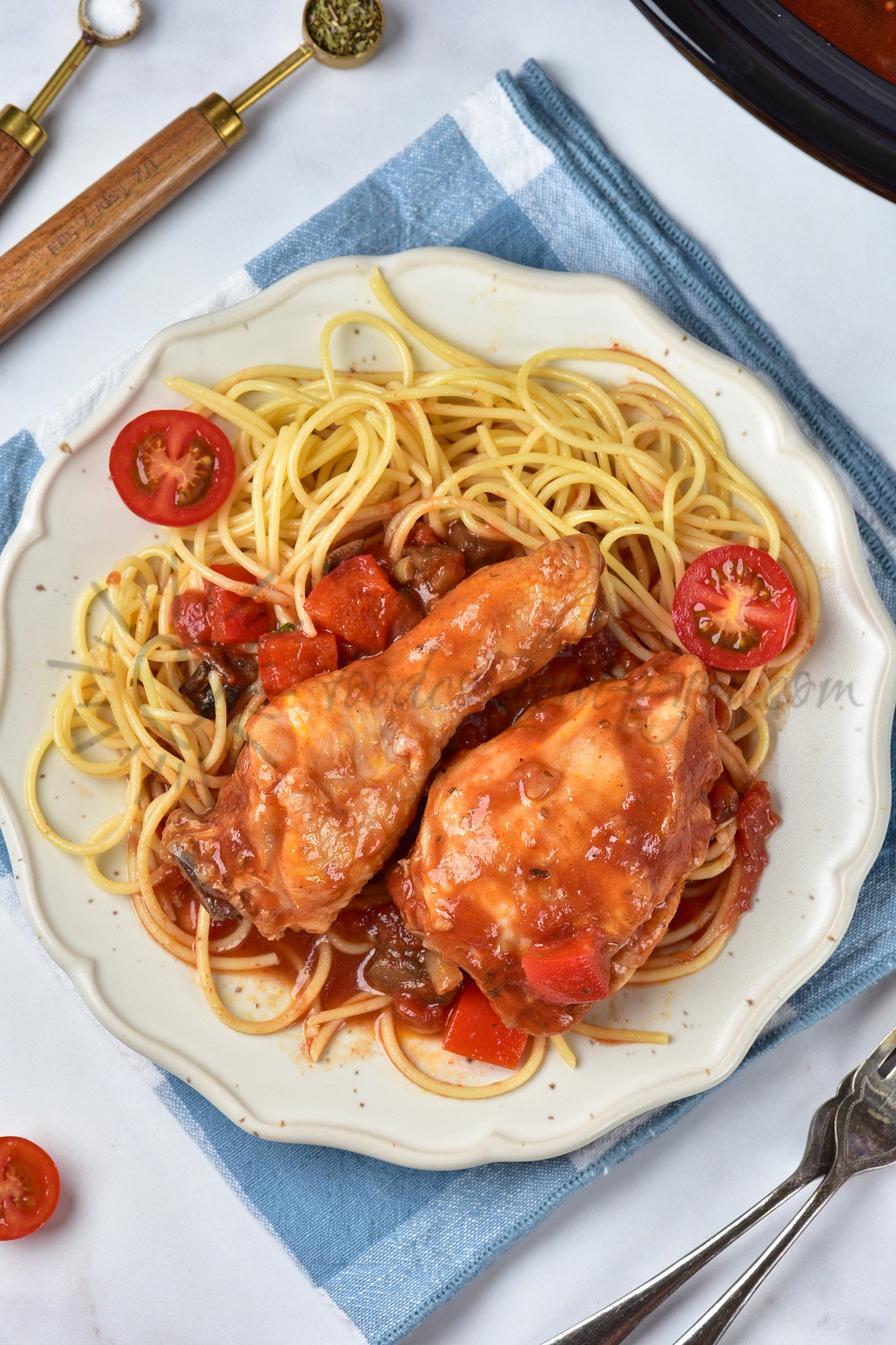 Crockpot Chicken Cacciatore - Set 4 of 5