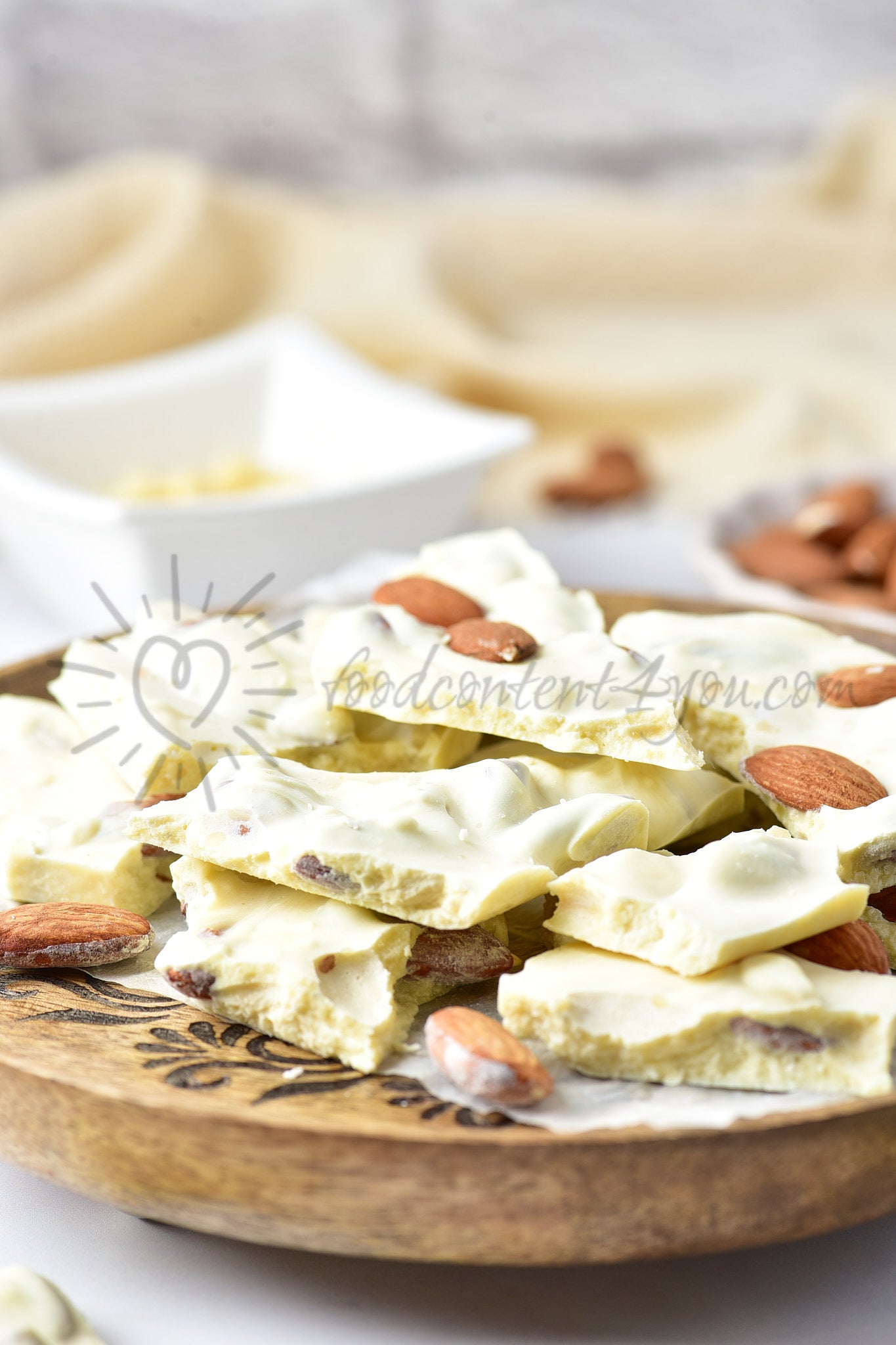 White Chocolate Almond Bark - Set 2 of 5