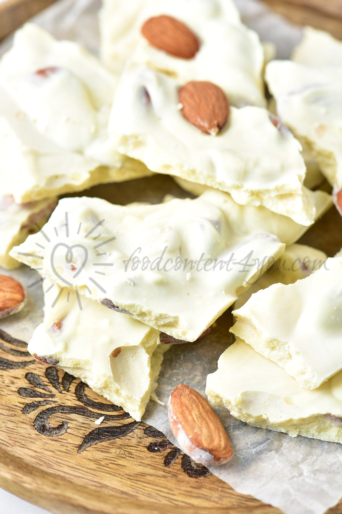 White Chocolate Almond Bark - Set 2 of 5