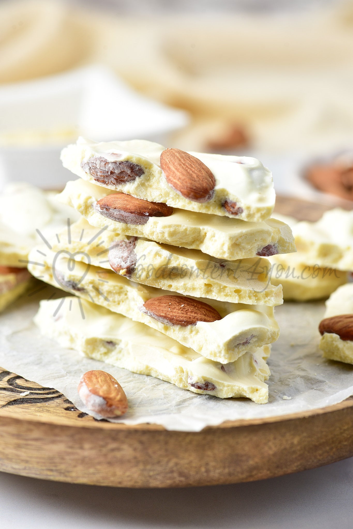 White Chocolate Almond Bark - Set 2 of 5
