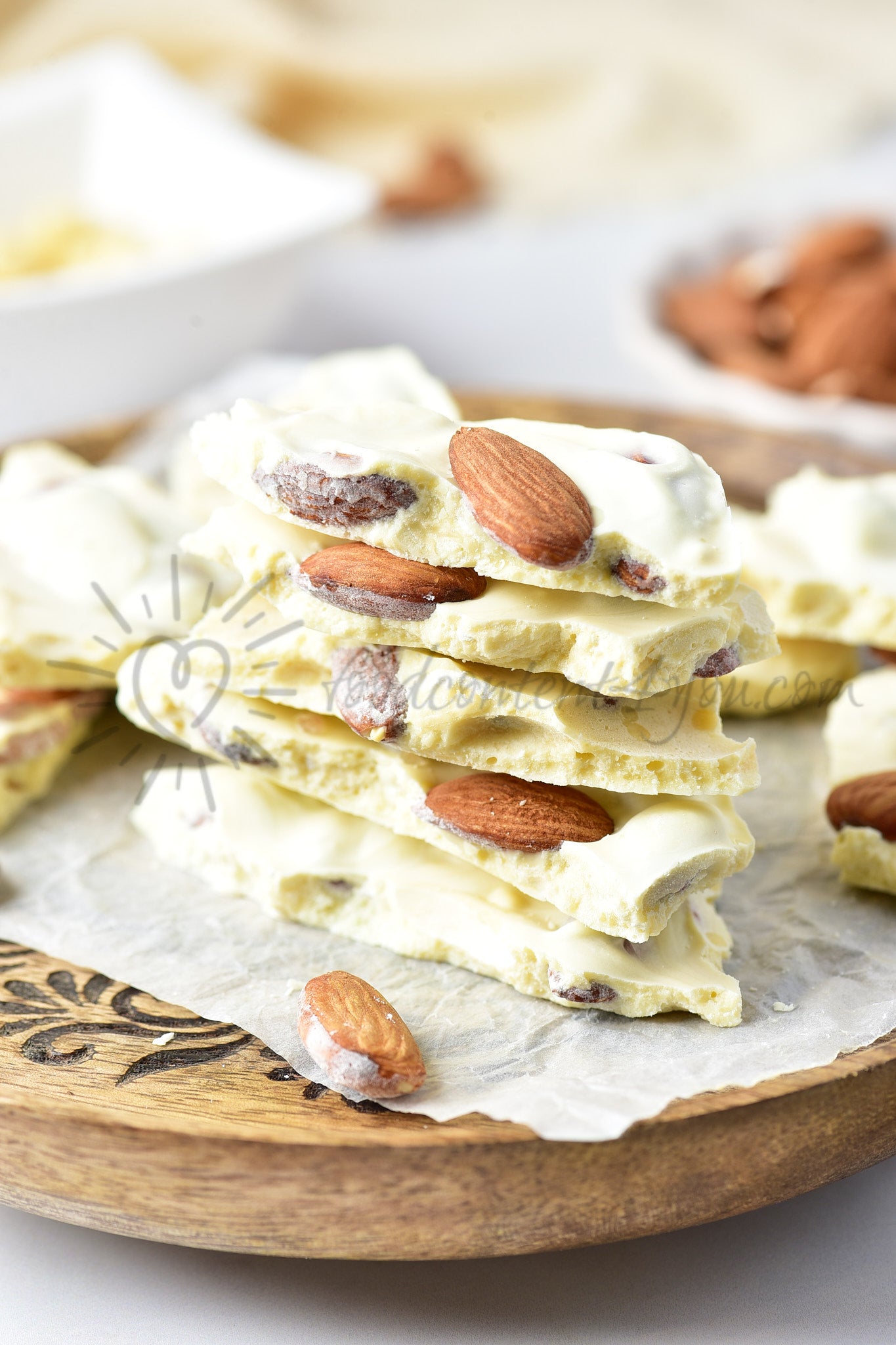 White Chocolate Almond Bark - Set 2 of 5