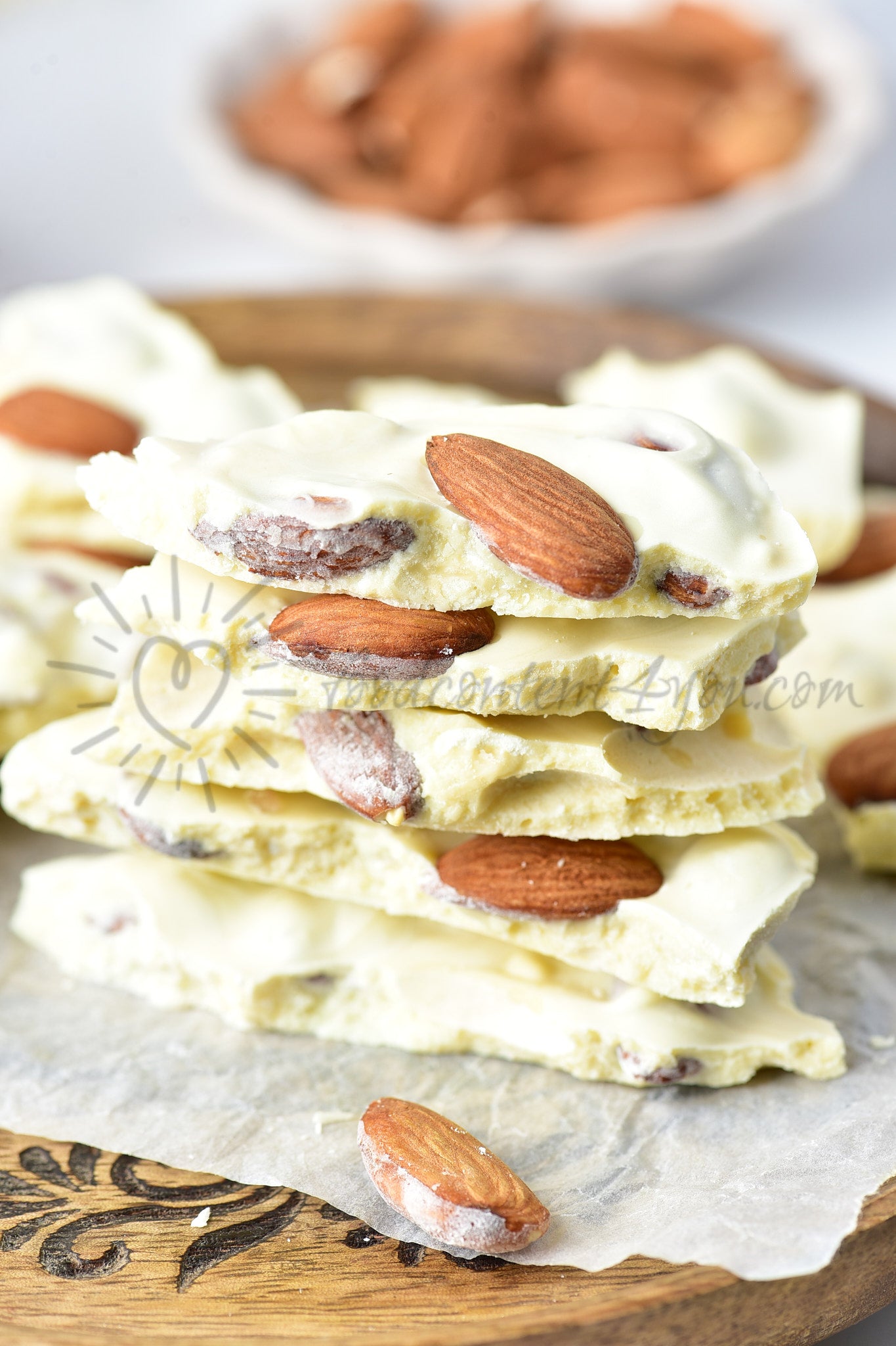 White Chocolate Almond Bark - Set 2 of 5